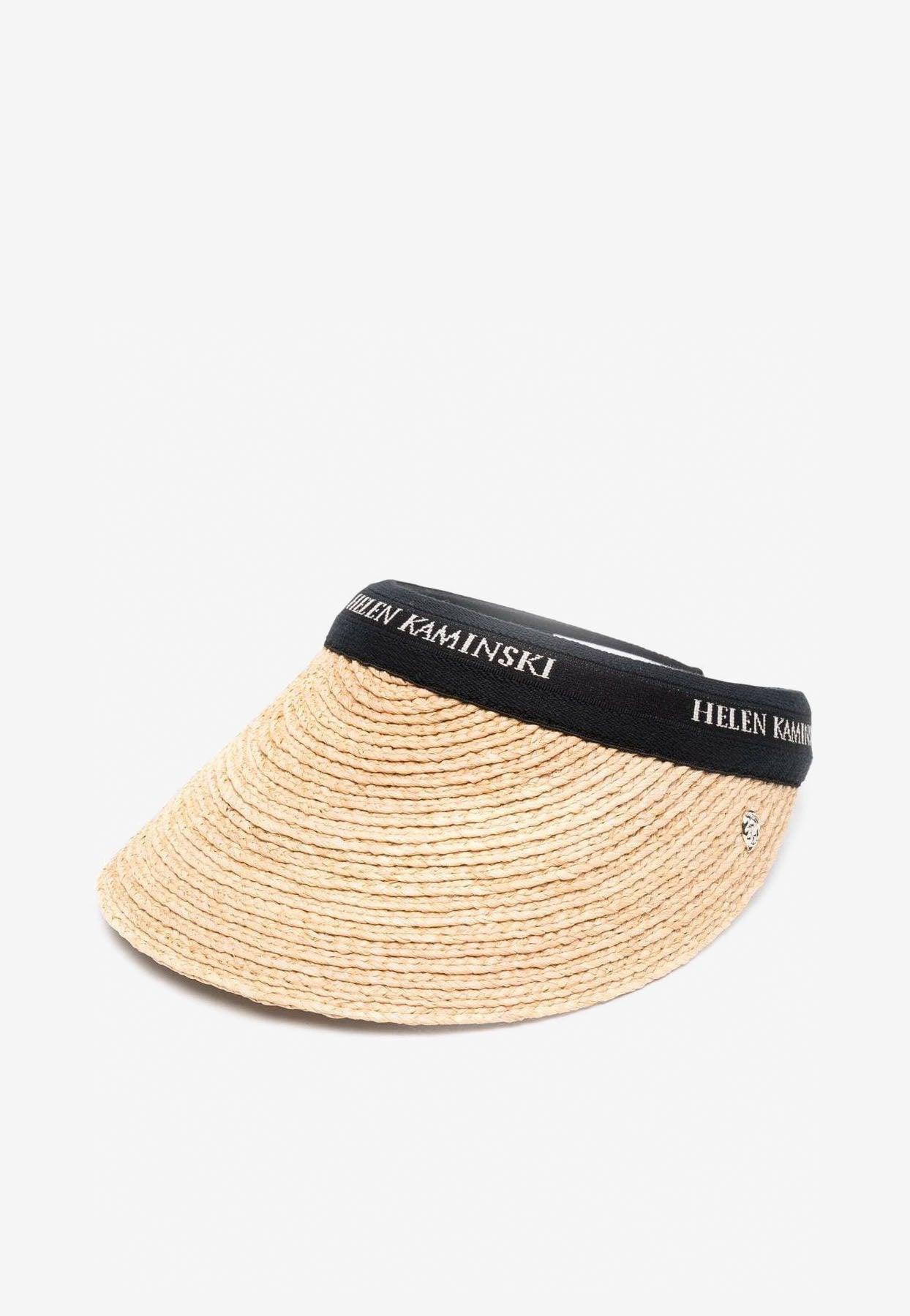 Helen Kaminski Bianca Raffia Visor in Natural | Lyst