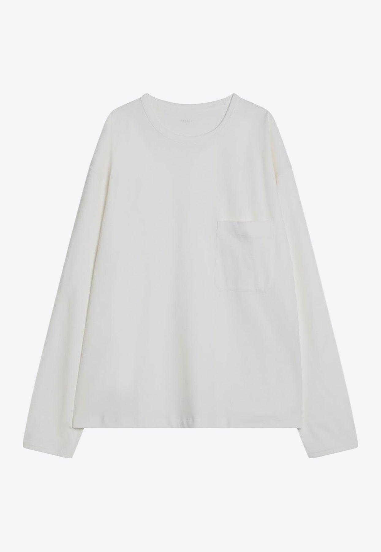 【送料&関税込】Lemaire Long-sleeved Straight Hem T-shirt - LEMAIRE crew-neck long-sleeve T-shirt | Brown | FARFETCH