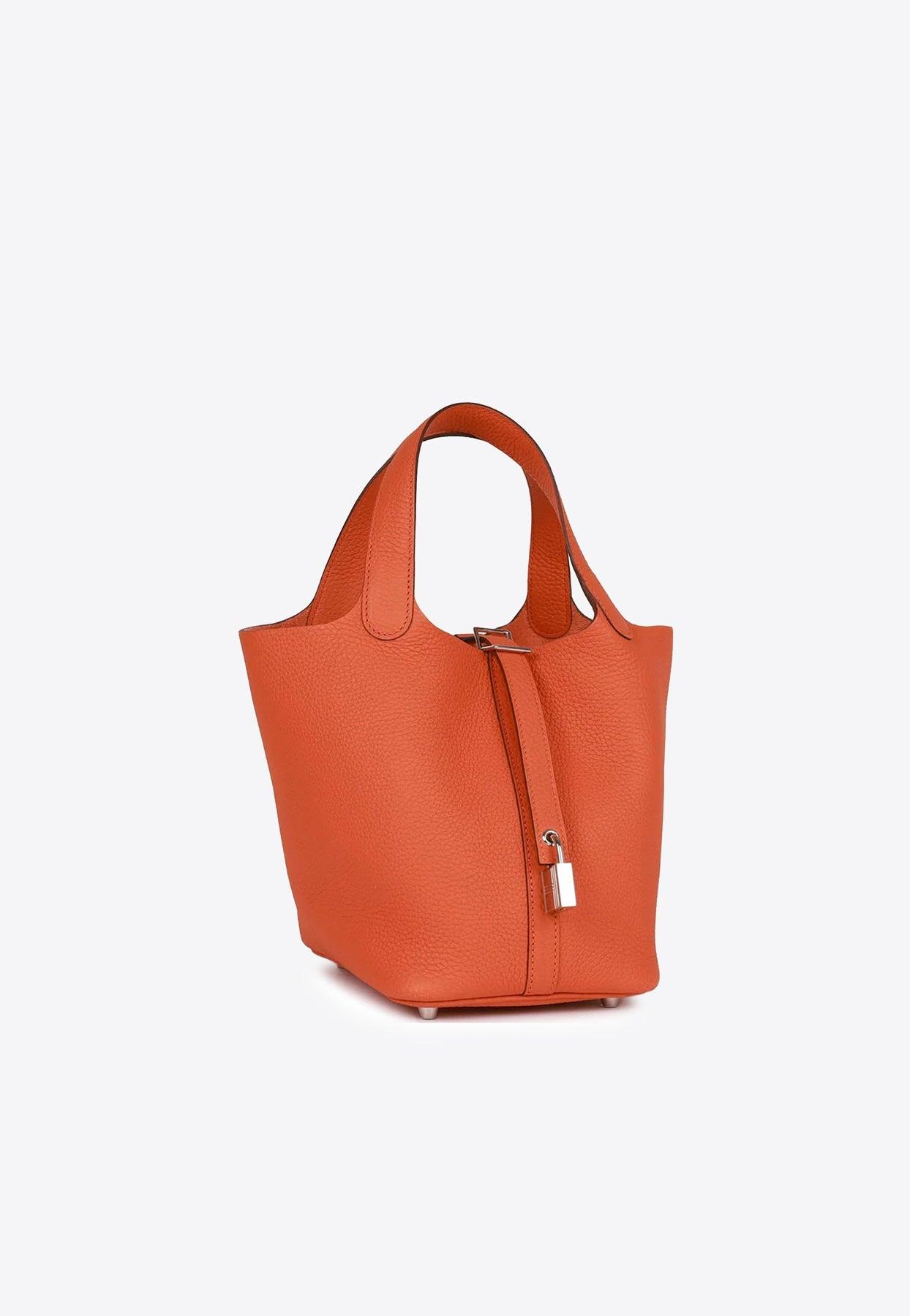 HERMES Taurillon Clemence Picotin Lock MM Hand Bag