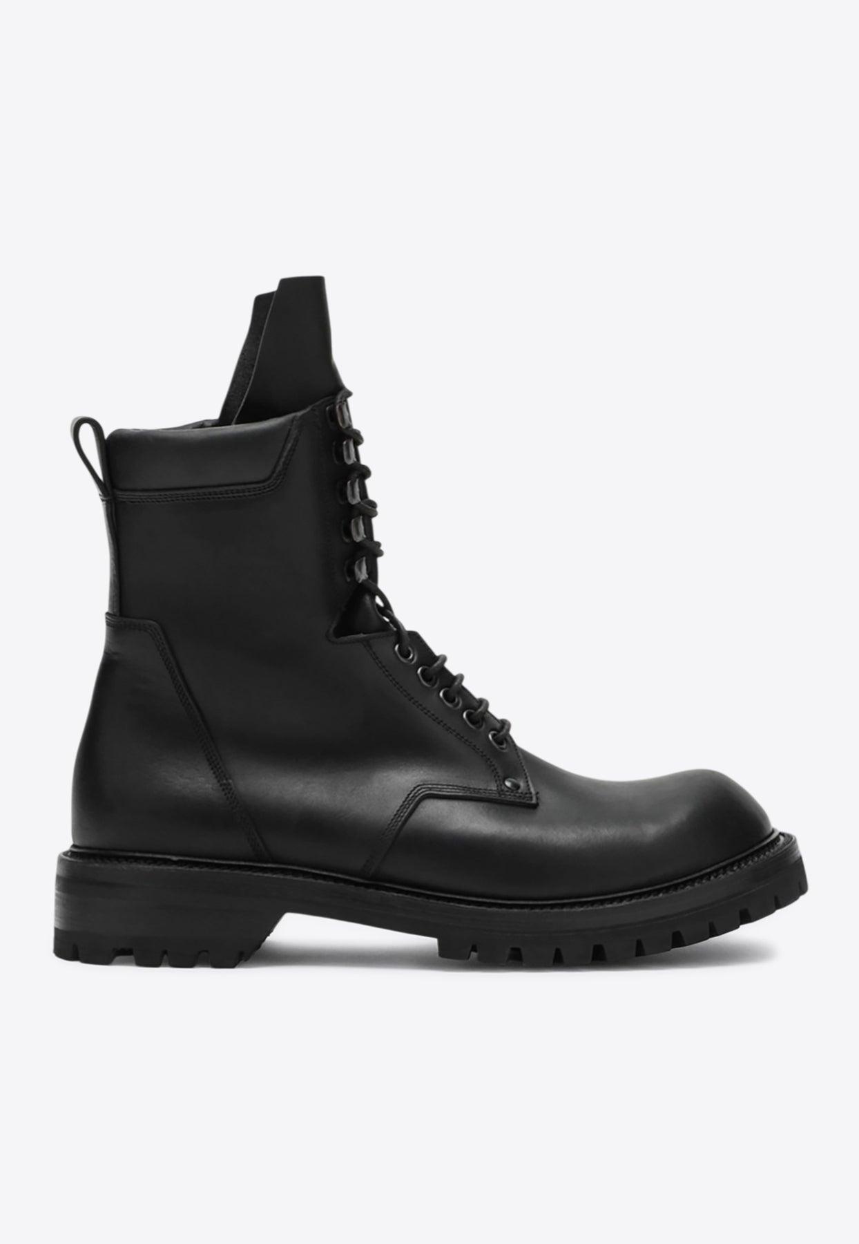rick owens army boots リックオウエンス ブーツ Rick Owens リック オウエンス FW25 ARMY LACED BOOT / BLK