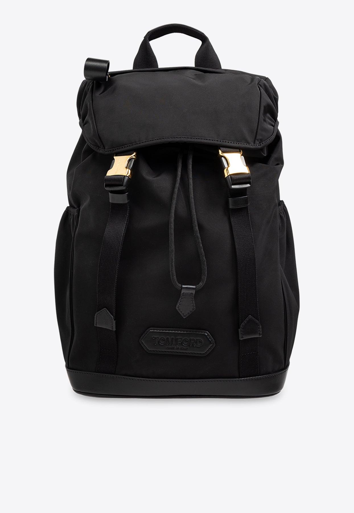 TOM FORD ロゴパッチ バックパック ブラック TOM FORD ロゴパッチ バックパック ブラック