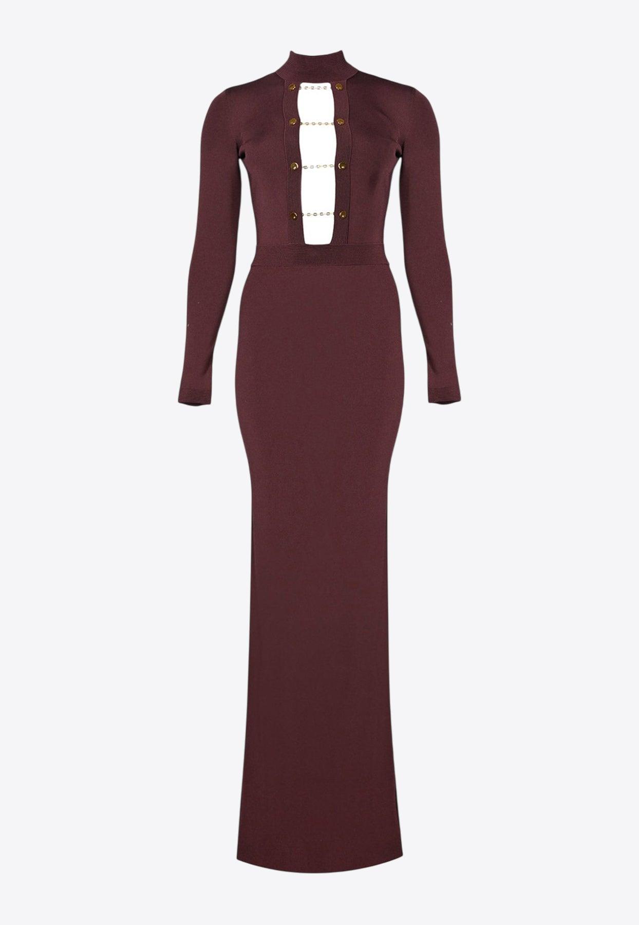 ワンピース ELISABETTA FRANCHI KNIT LONG DRESS Elisabetta Franchi Maxi dresses for Women | Online Sale up