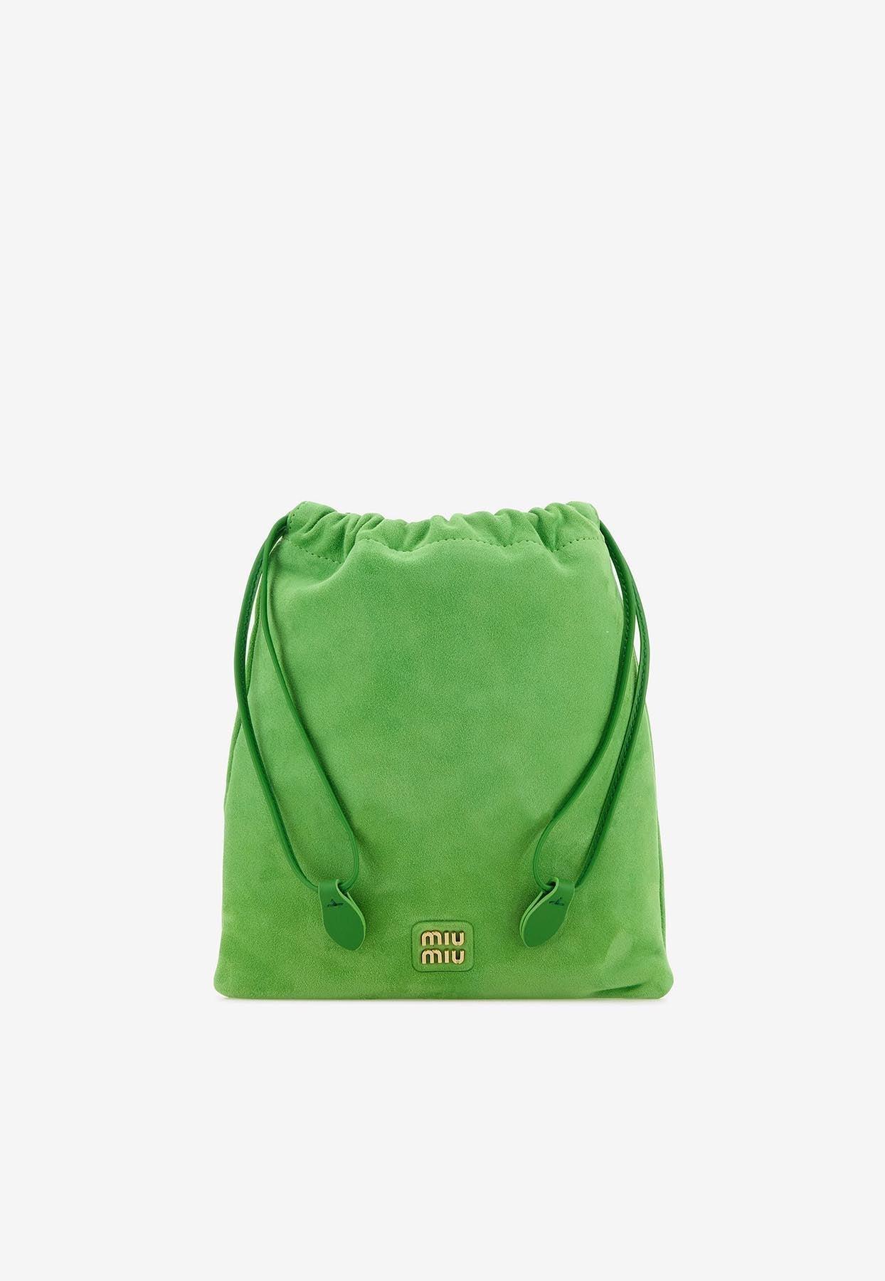 Miu miu drawstring pouch shop