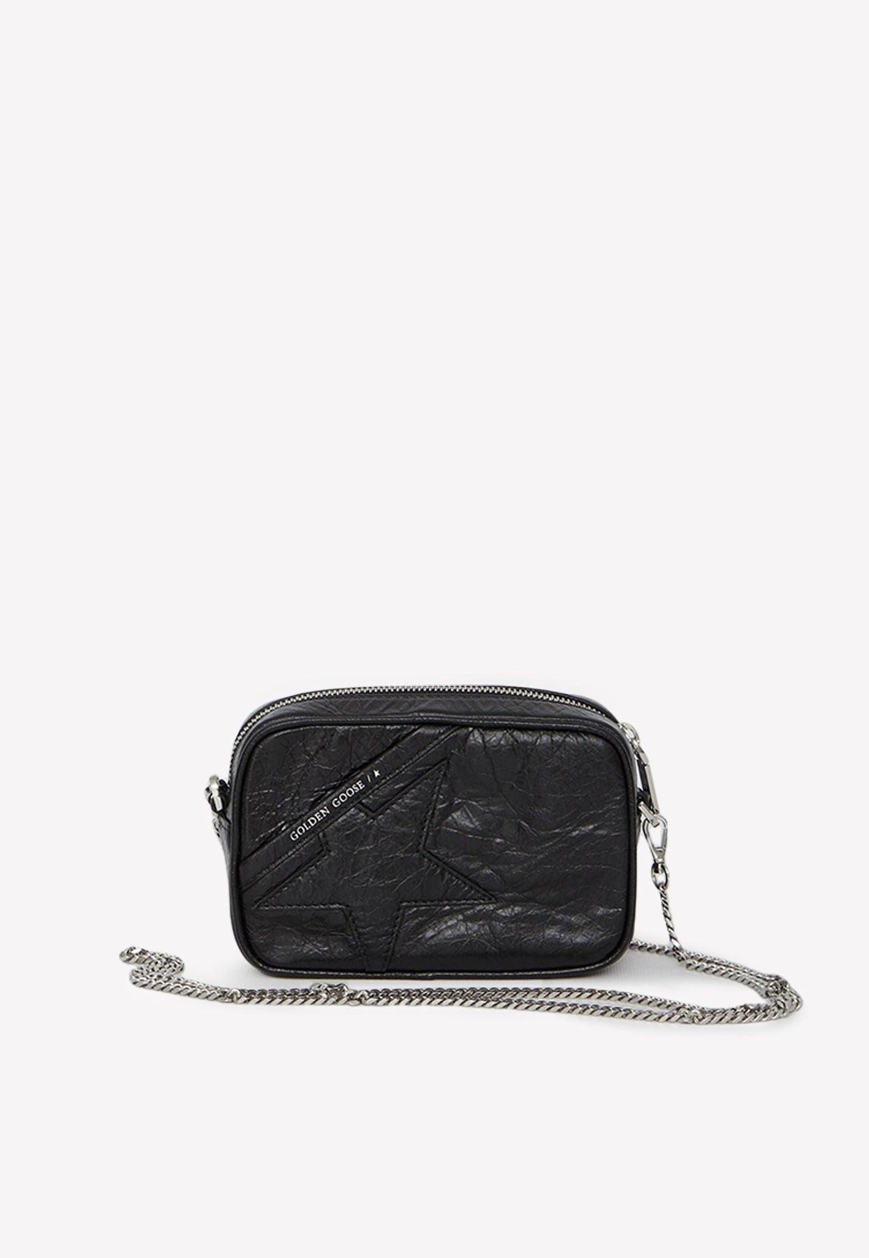 Golden Goose Mini Star Leather Shoulder Bag in Black Lyst
