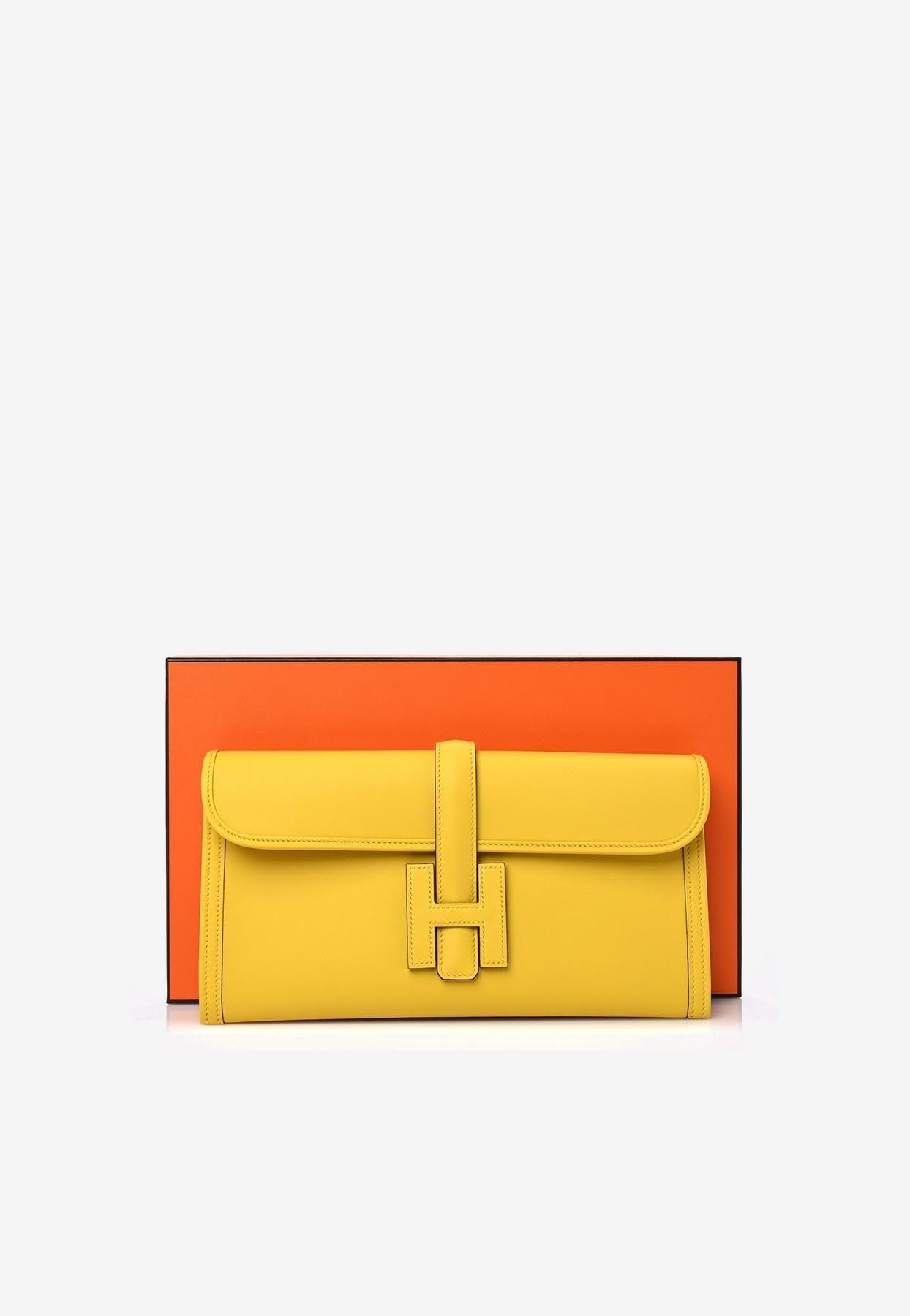 Hermes Jige Elan 29 Clutch Swift Gold