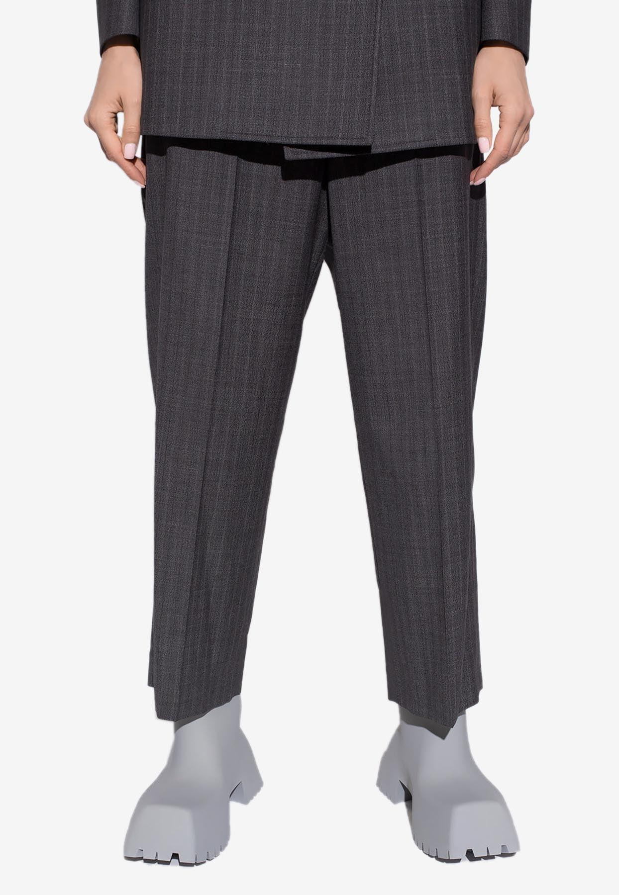 balenciaga prince of wales trousers