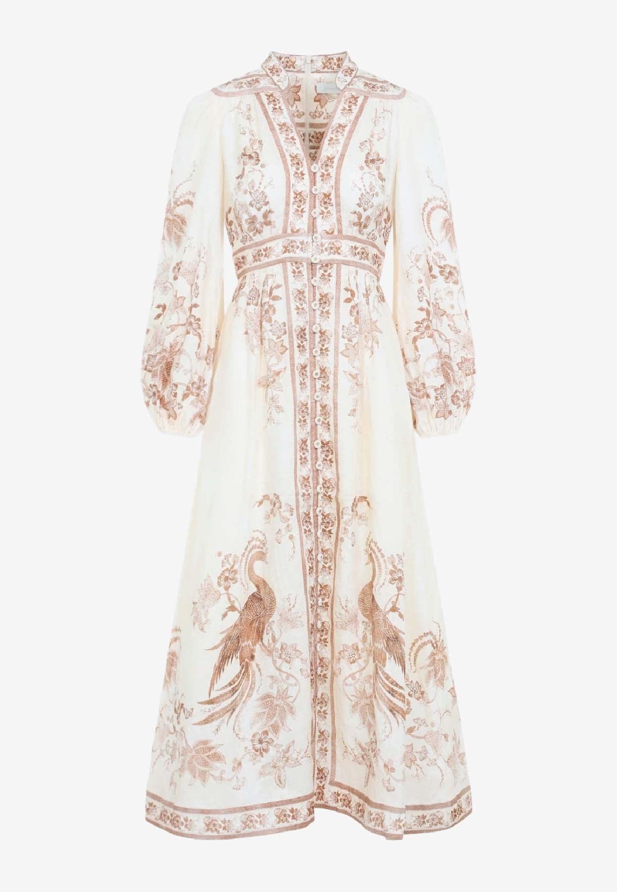 knee length dresses for ladies Illuminate Buttoned Midi Dress – The Lake Forest Shop main image 0