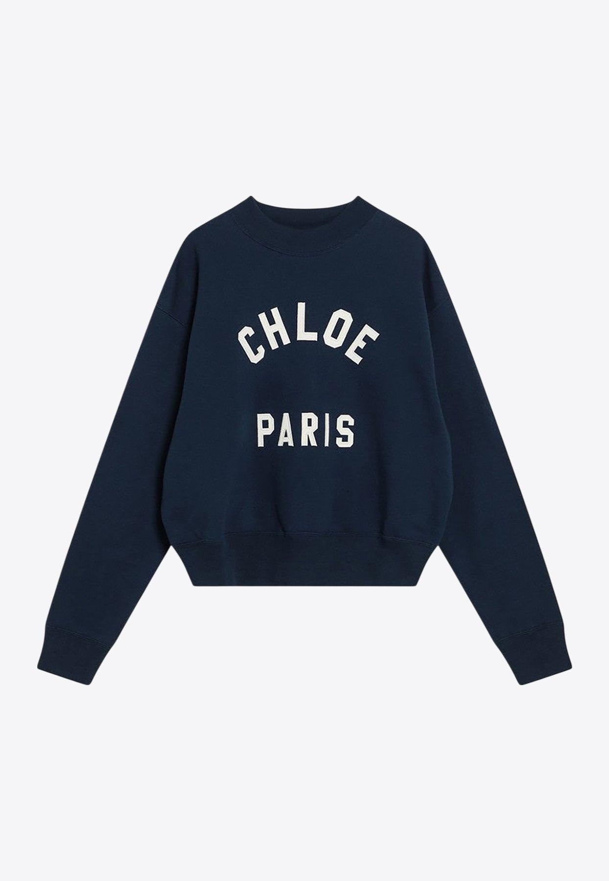 その他 Chloe FW25 CROPPED ROUND NECK SWEATSHIRT (CH24AJH12192 4C6) Chloé Sweatshirts for Women | Online Sale up to 80% off | Lyst