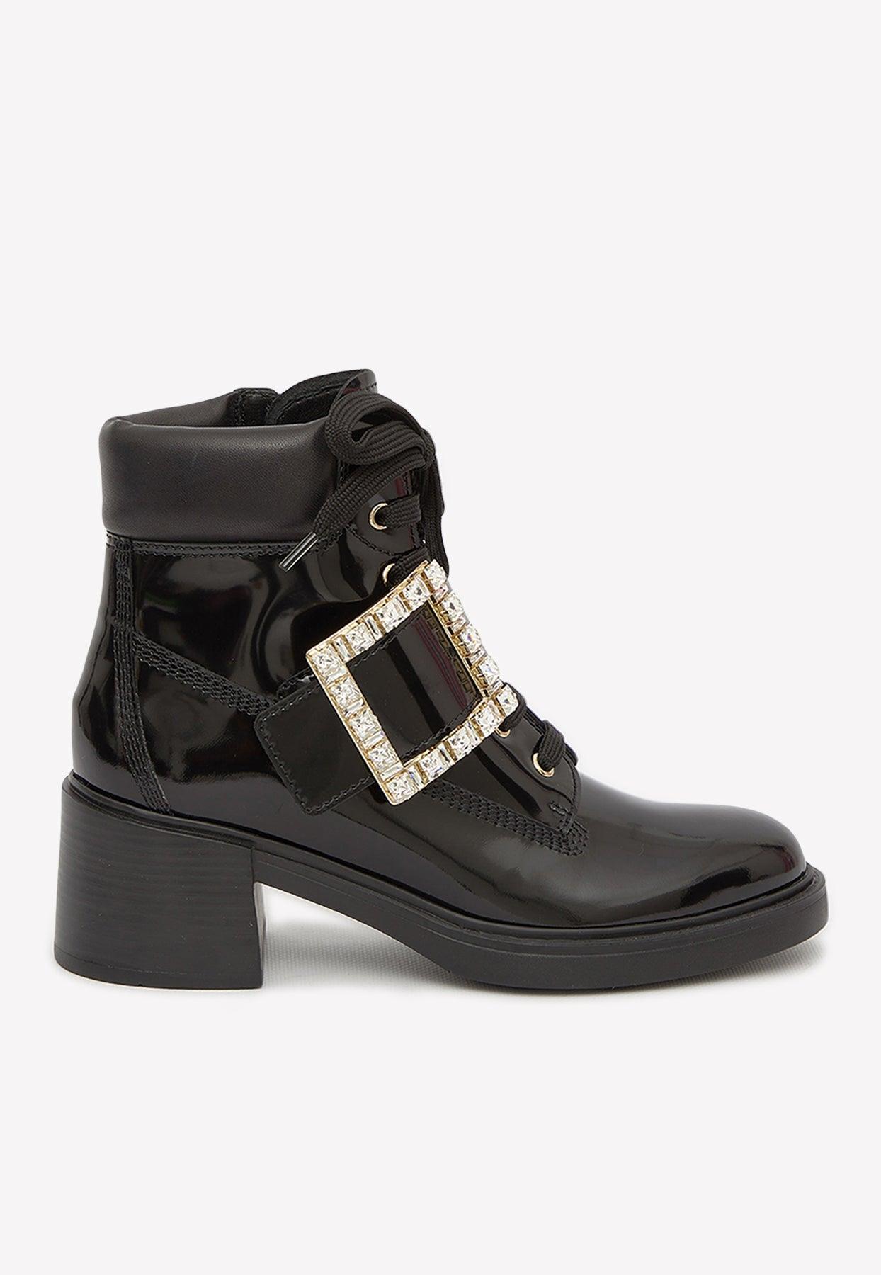 Roger Vivier Viv' Rangers Leather Boots in Black | Lyst Canada