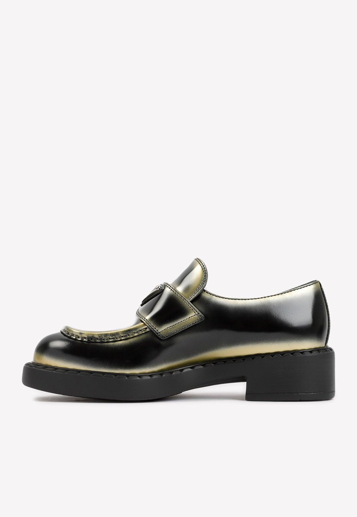 Prada Loafers Shoes in Black | Lyst