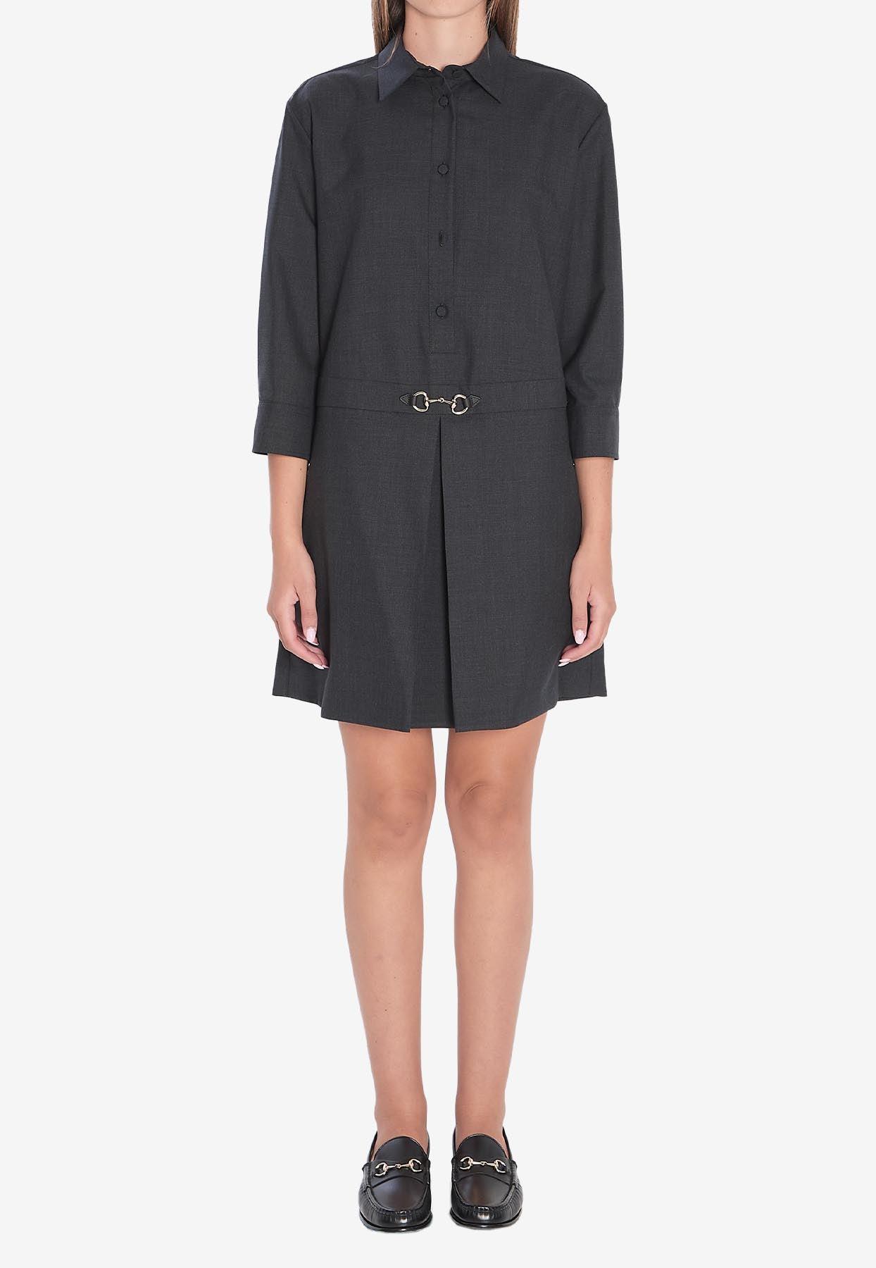 ワンピース GUCCI FW23 Black crepe mini dress (759278Z8BMY 1043) Gucci Black Crepe Mini Dress (GUCCI/ワンピース) 759278 Z8BMY