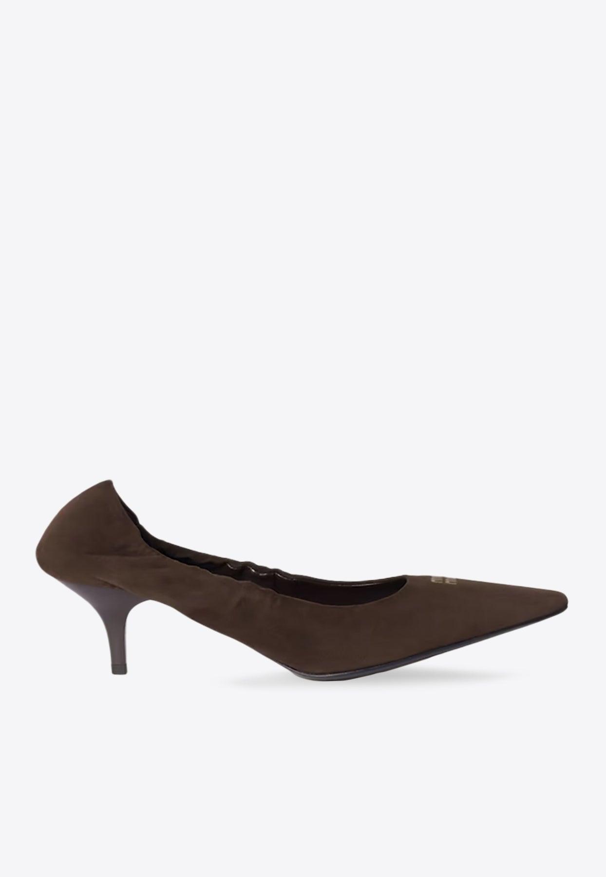 miu-miu-Brown-55-Ruched-Suede-