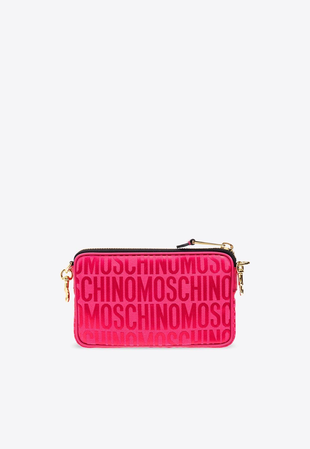 Moschino Monogram Jacquard Crossbody Bag in Pink Lyst