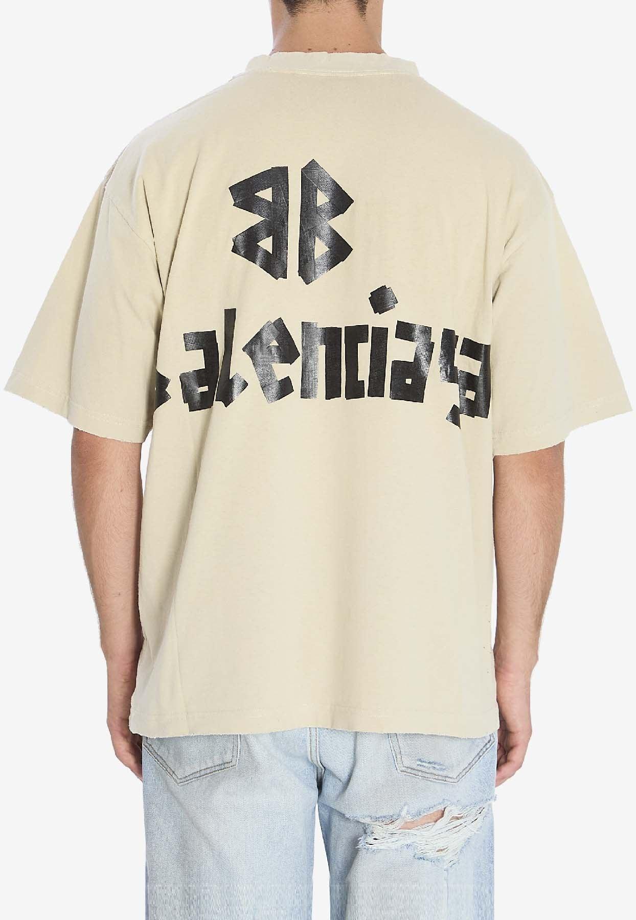 balenciaga ロゴ Tシャツ XL ベージュ balenciaga ロゴ Tシャツ XL ベージュ Amazon | (バレンシアガ