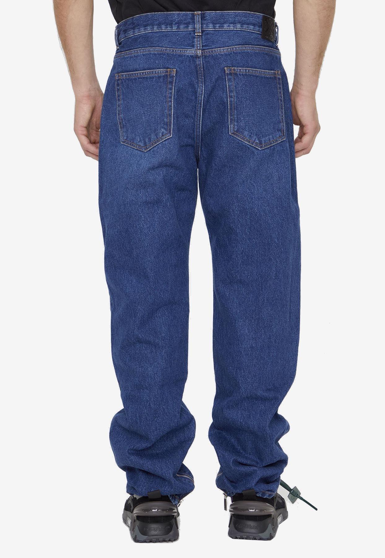 Off-White c/o Virgil Abloh Straight-leg Jeans in Blue for Men