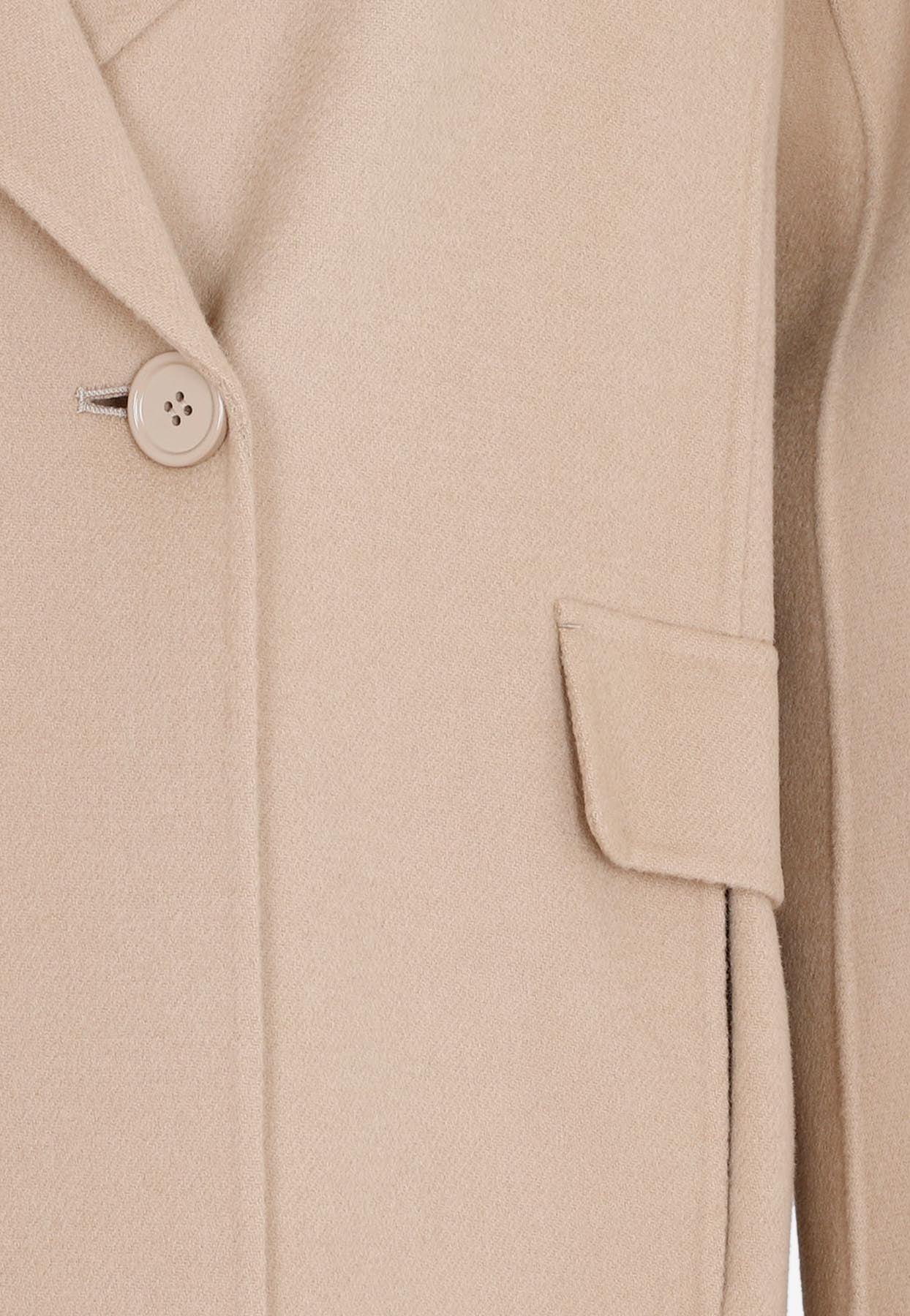 Max Mara Zenit Coat In Virgin Wool in Natural | Lyst Canada