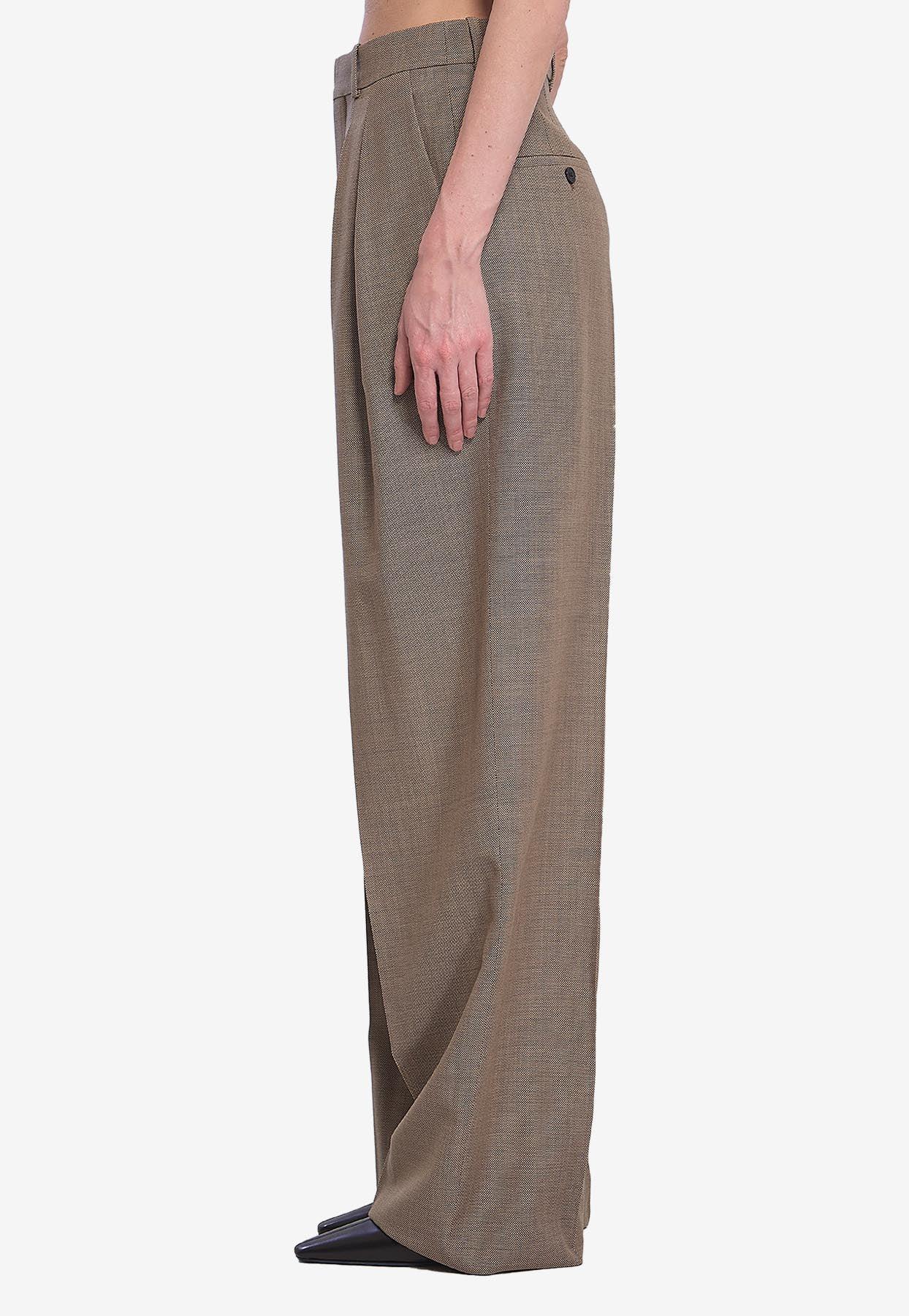 パンツ SAINT LAURENT Women Straight Pants 823734Y2L82 Beige Saint Laurent Beige wool trousers | TheDoubleF
