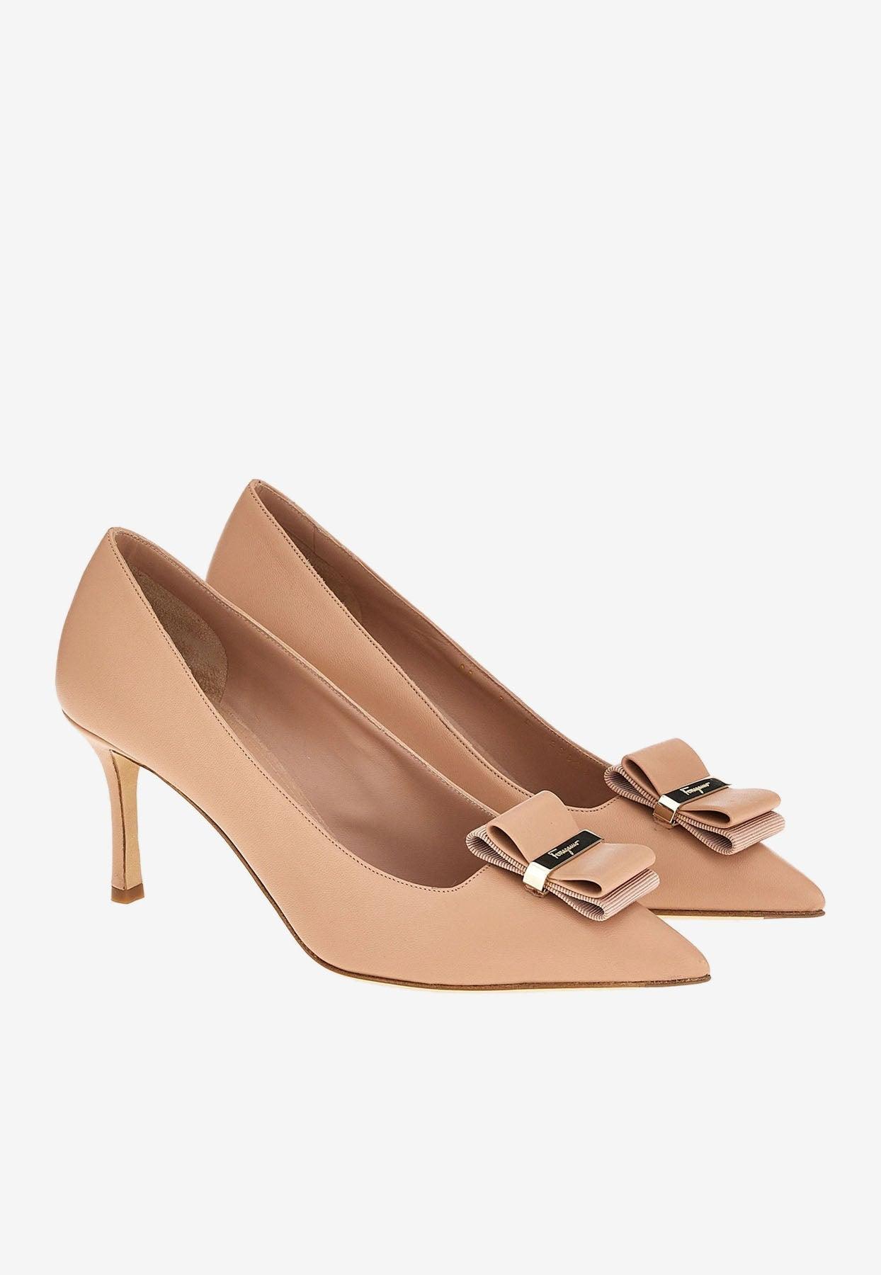 Ferragamo double bow pump 2025