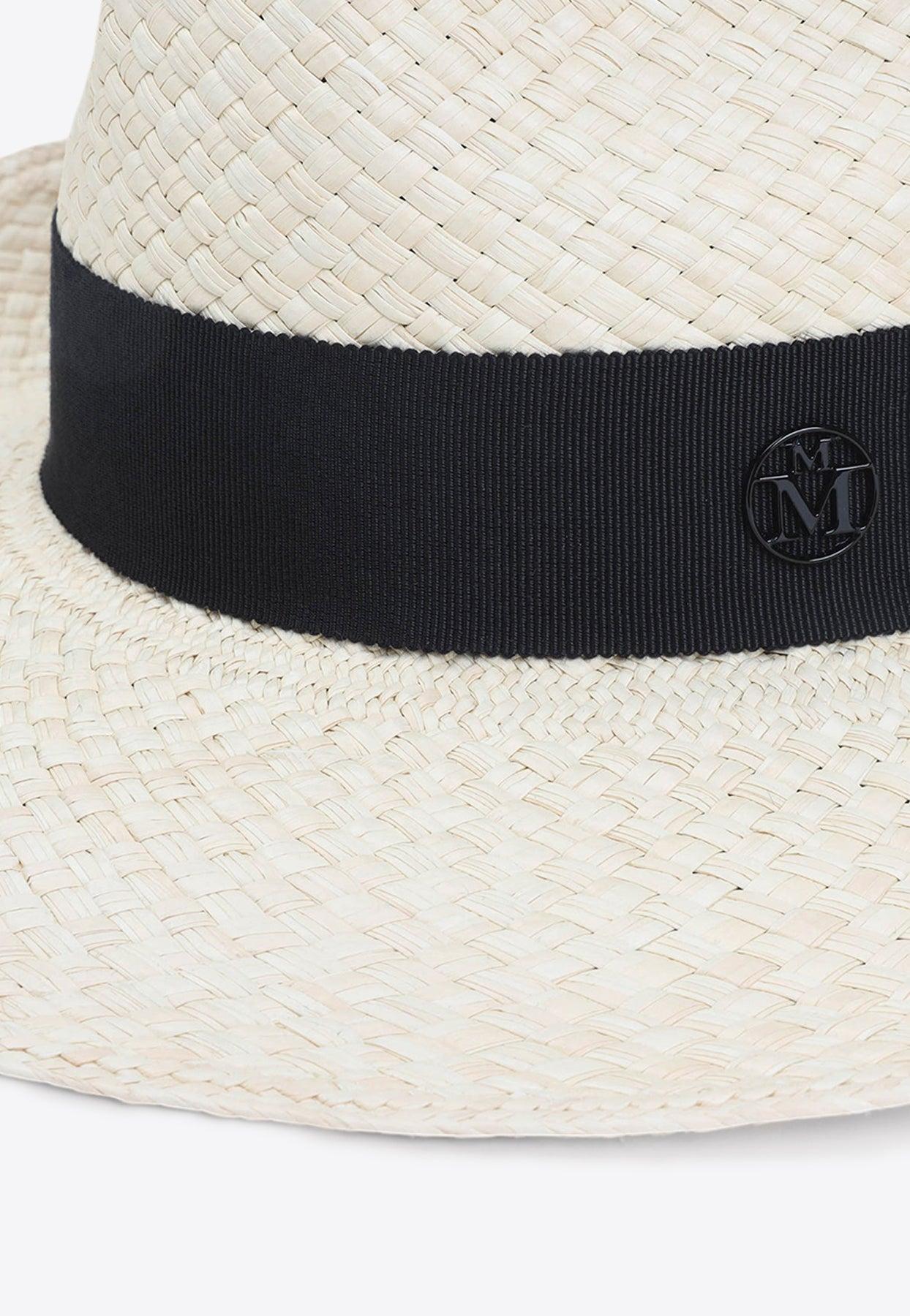 ストローハット MAISON MICHEL ERIC RIBBON ON BRISA HAT Maison Michel Eric Ribbon On Brisa Hat | italist