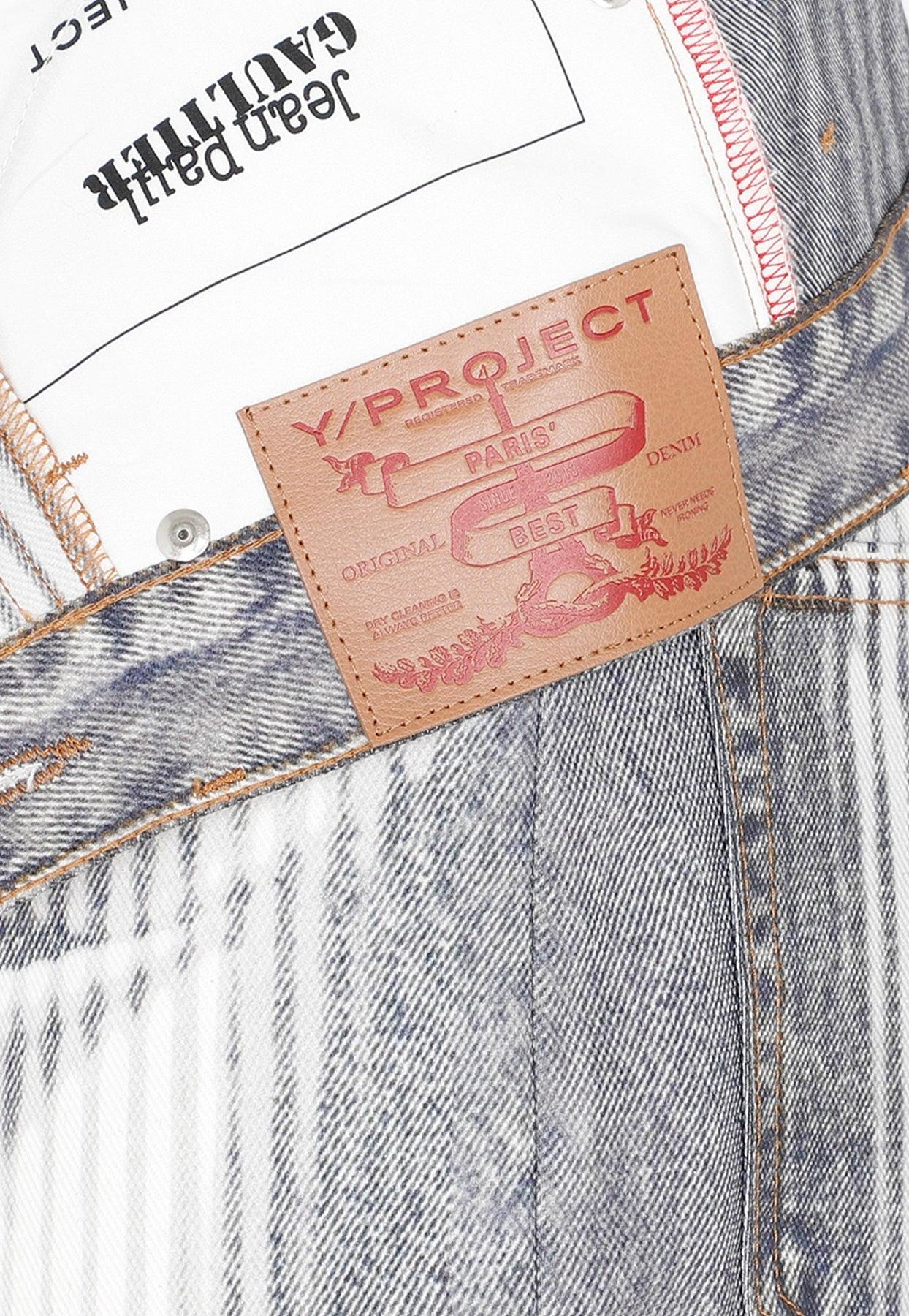 Y. Project X Jean Paul Gaultier Body Morph Asymmetric Jeans in 