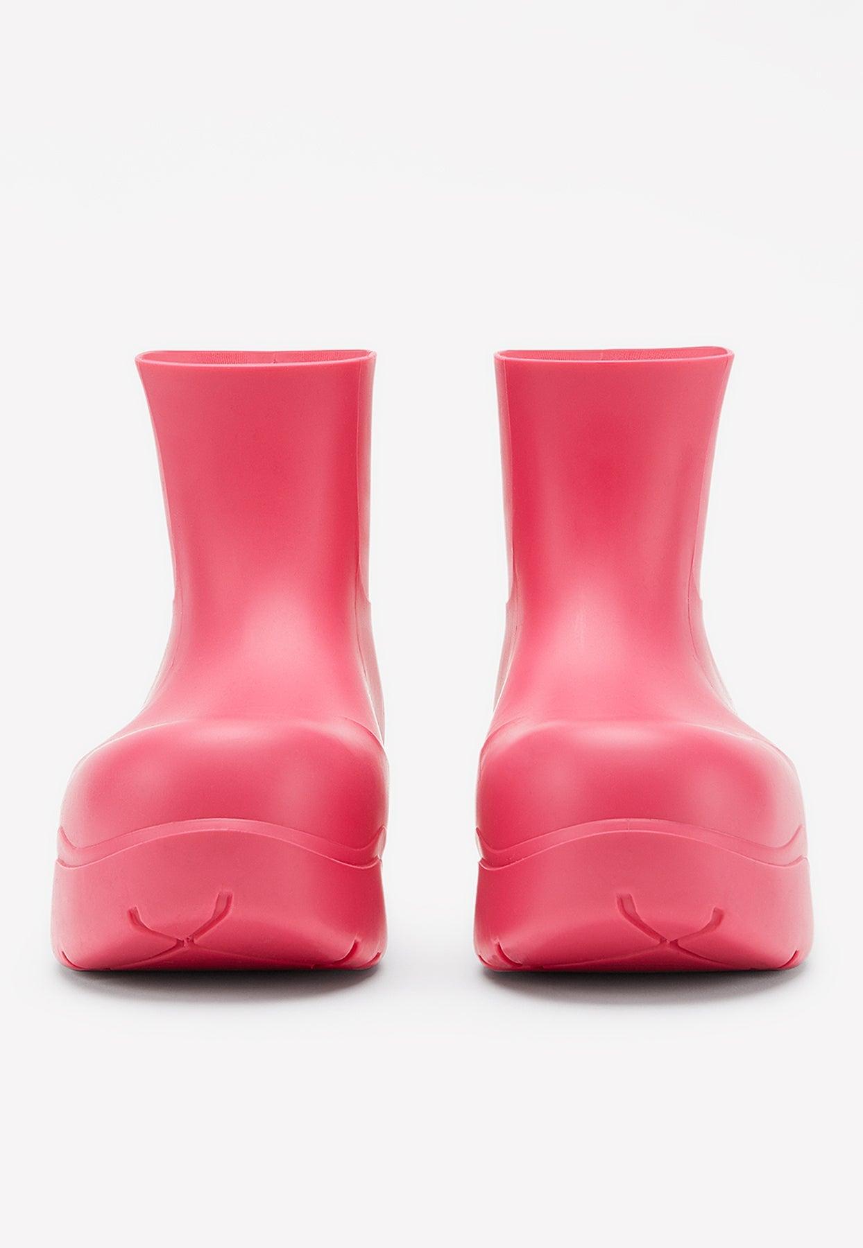 pink bottega boots