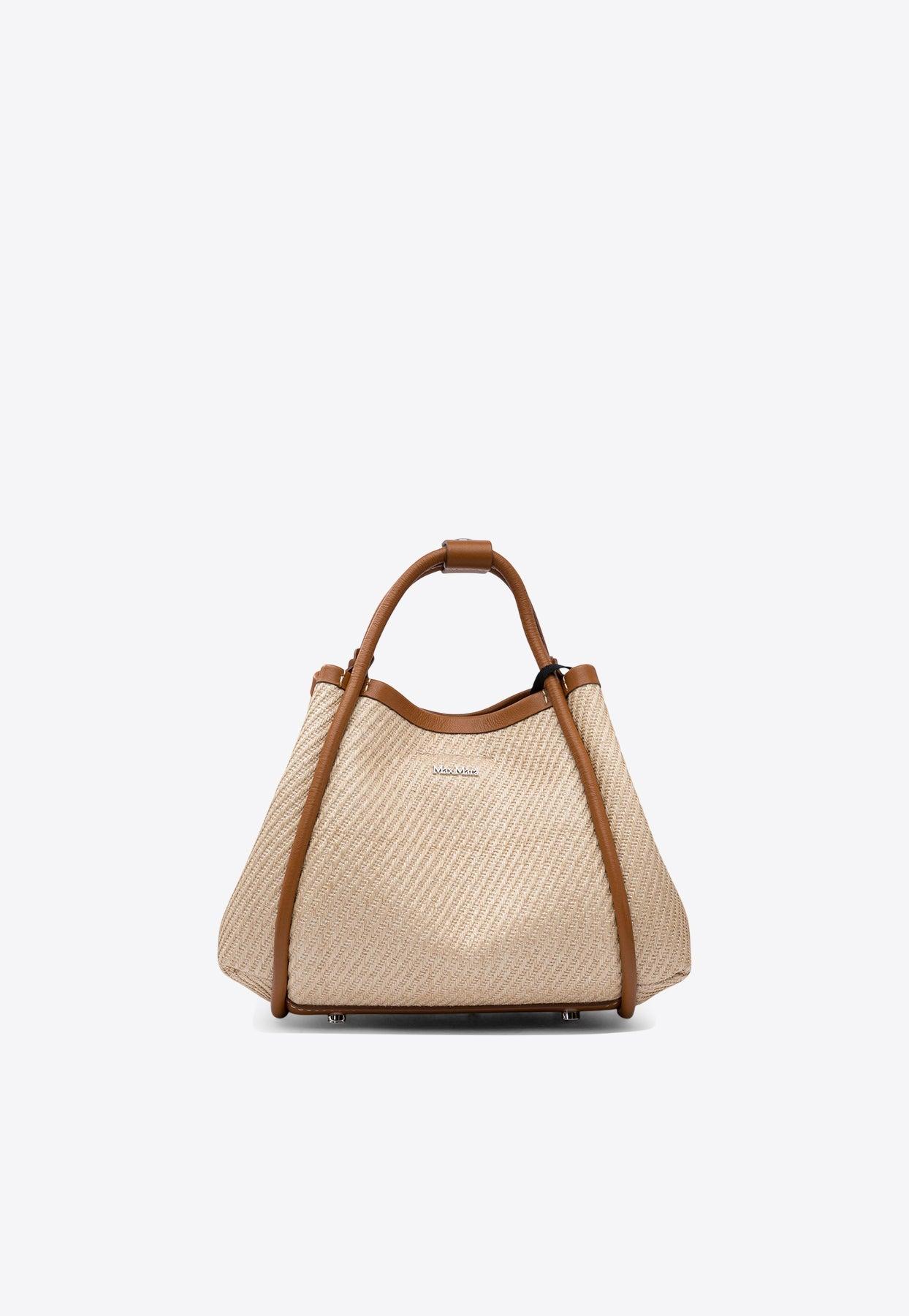Max Mara Xs Summer Marine Top Handle Bag in Natural | Lyst