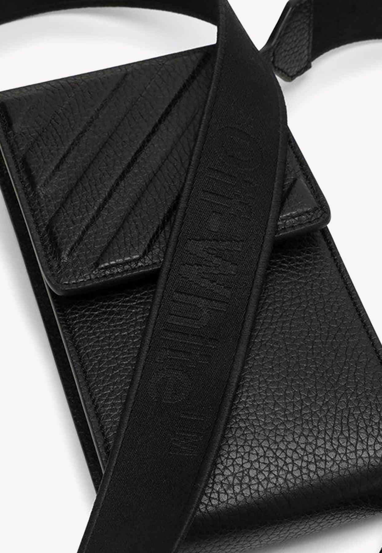 Off-White c/o Virgil Abloh Leather Phone Holder With Strap in
