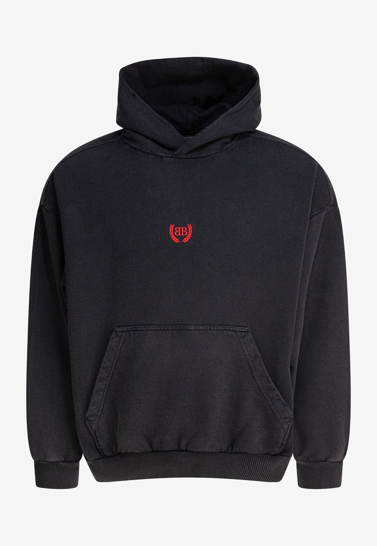 Balenciaga Laurel Classic Hooded Sweatshirt in Blue for Men