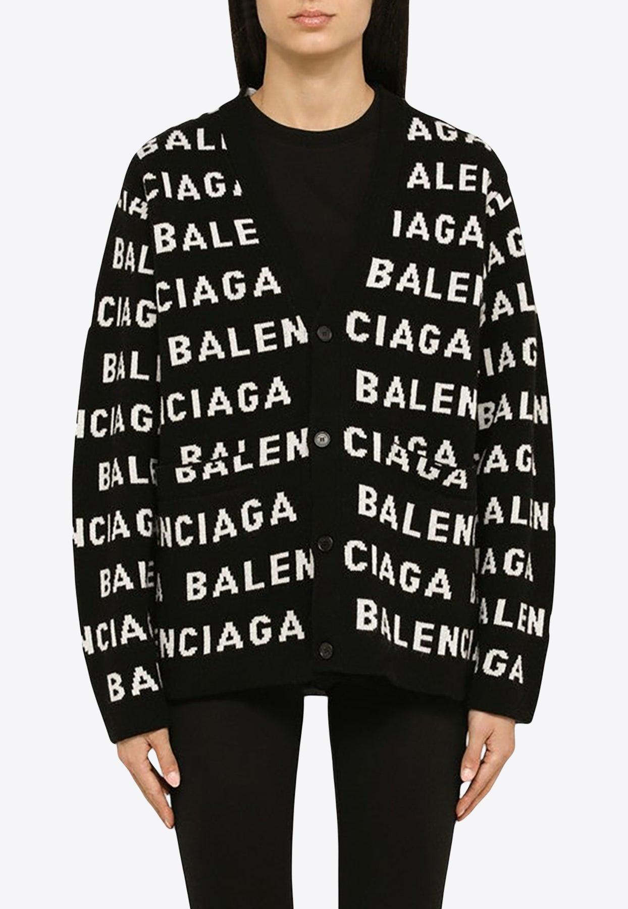 Balenciaga sales cardigan logo