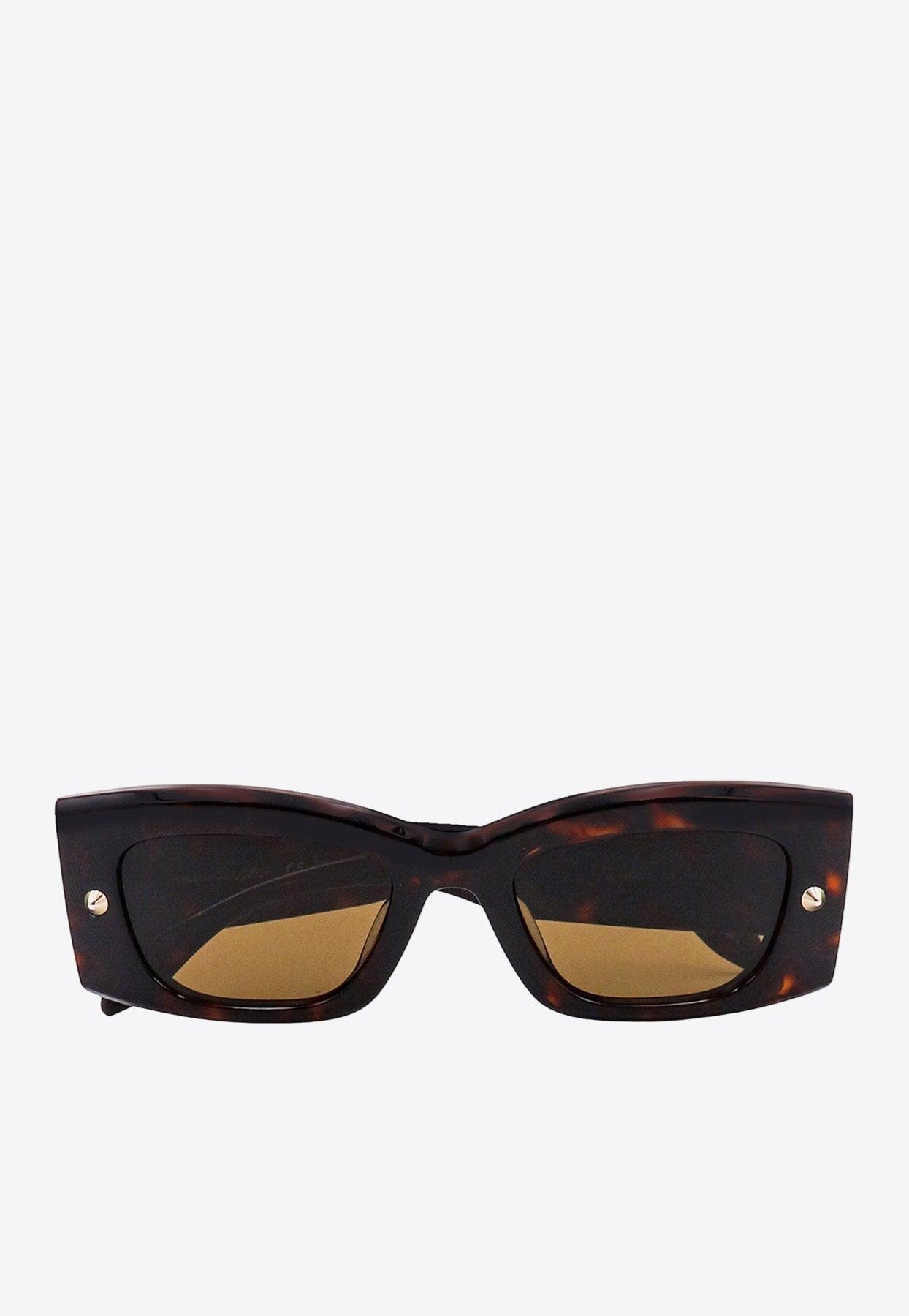 ALEXANDER MCQUEEN Spike Stud Rectangular AM0426S Sunglasses Alexander McQueen AM0426S Sunglasses main image 3