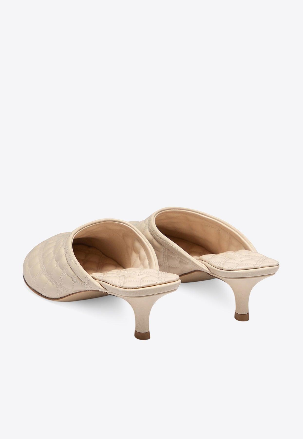 【送料&関税込】Burberry Embroidered Fabric Mules Burberry Embroidered Quilted Mules, Brand Size 36.5 ( US