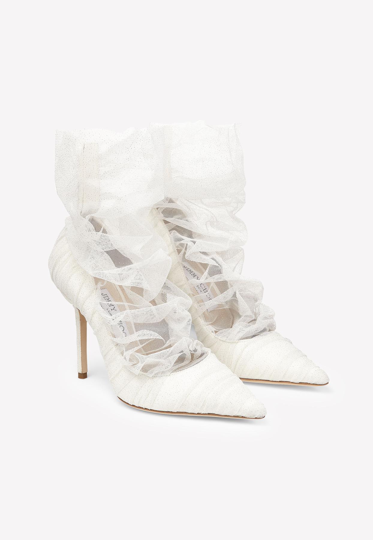 Jimmy Choo Lavish 100 Satin Glittered 