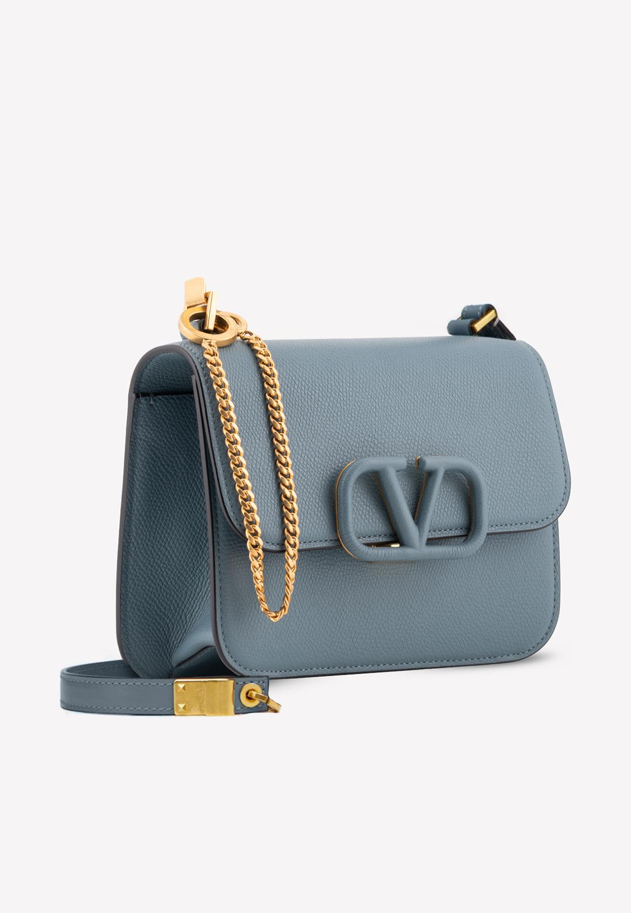 Valentino Garavani Leather Small Vsling Shiny Calfskin Shoulder Bag in ...