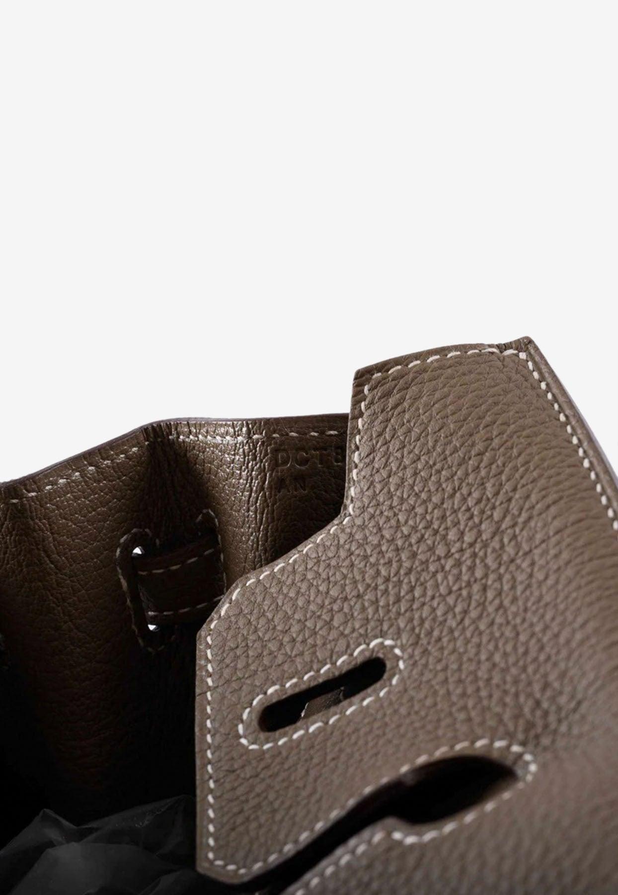 Hermes Birkin 30cm Etoupe Epsom Leather Palladium Hardware