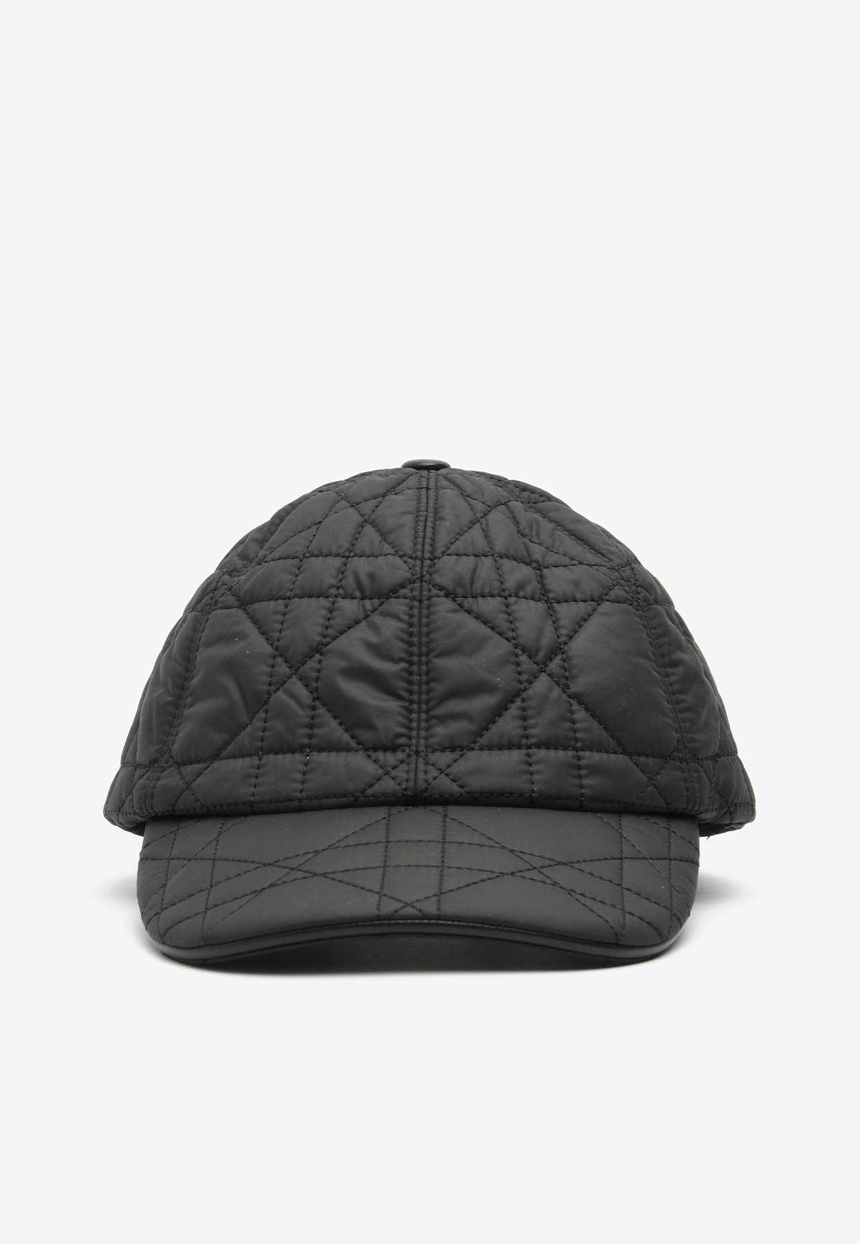 Dior Cannage Quilted Cap in Black | Lyst Dior Cannage Quilted Cap in Black | Lyst