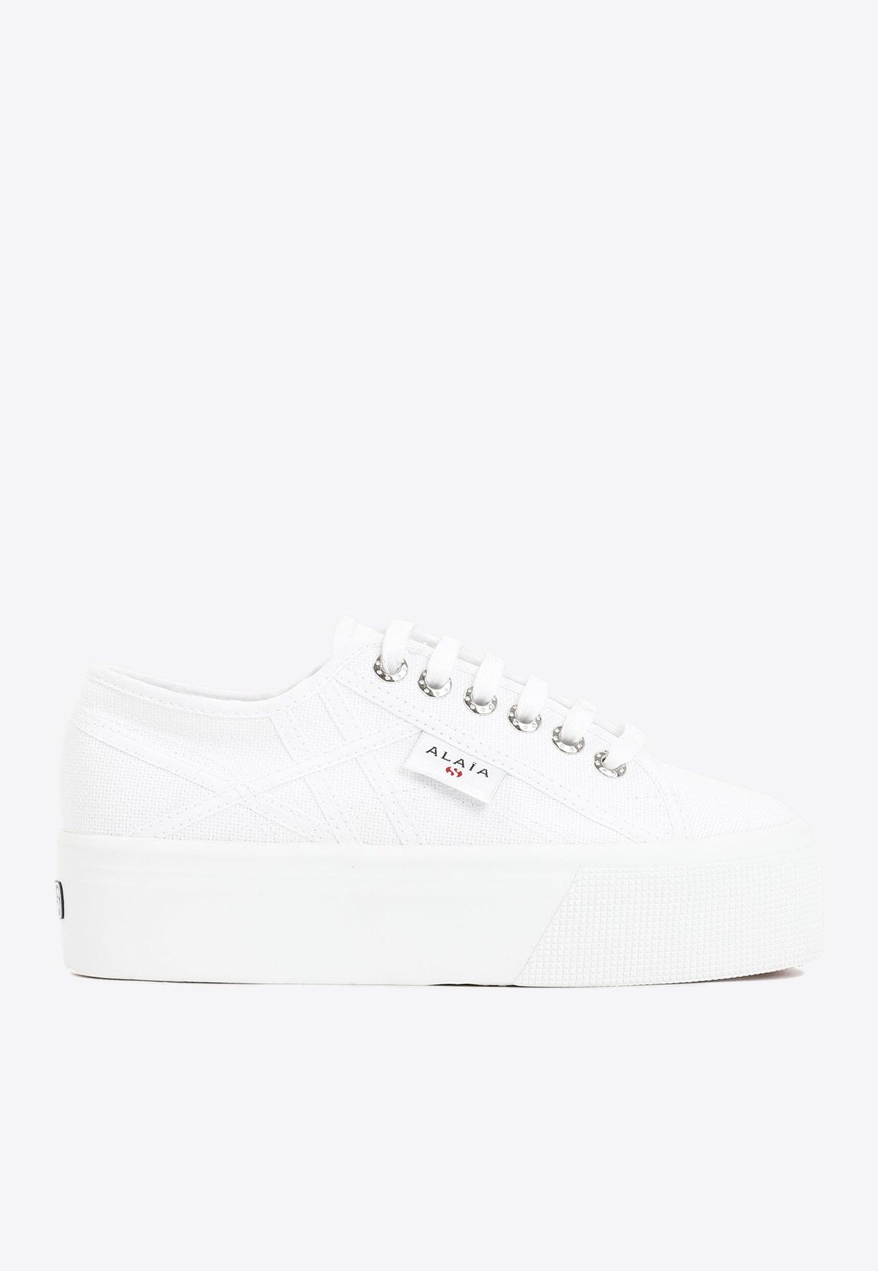 Alaïa X Superga Platform Lowtop Sneakers in White Lyst