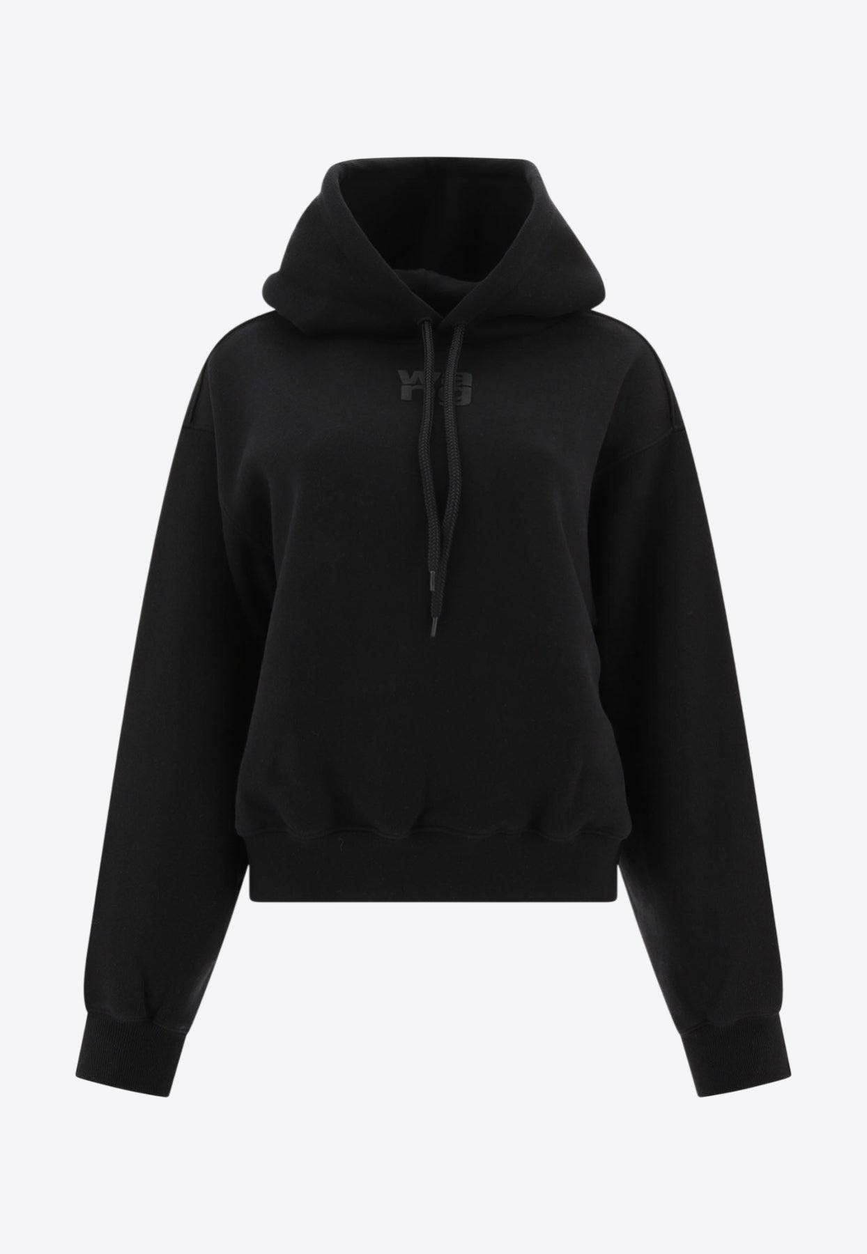 トップス Alexander Wang Embroidered Logo Hoodie M Alexander Wang Gray Oversized Embroidered Logo Hoodie