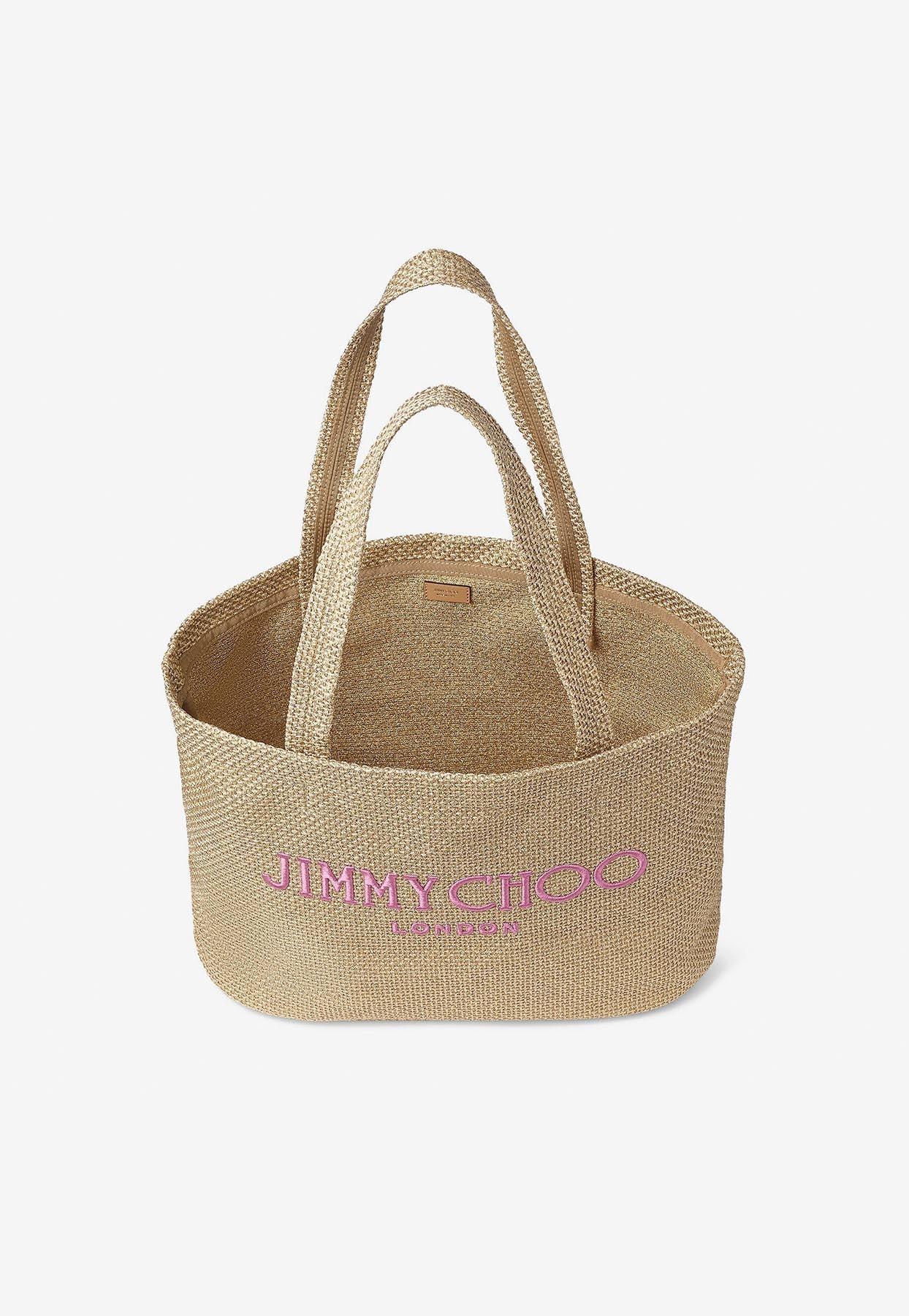 Jimmy Choo Beach Tote E/W in Natural | Lyst