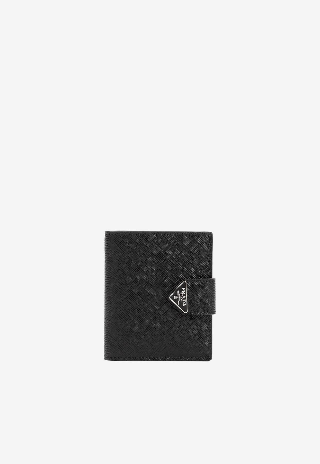 Prada Saffiano Leather Bi-fold Wallet in White for Men