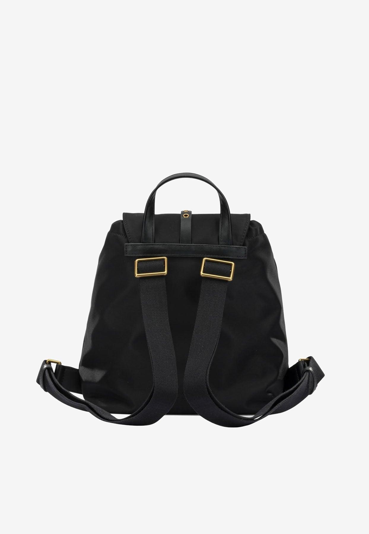PINKO Black Polyamide Women\'s Backpack Backpack Pinko | with addition of leather | color Black  main image 3