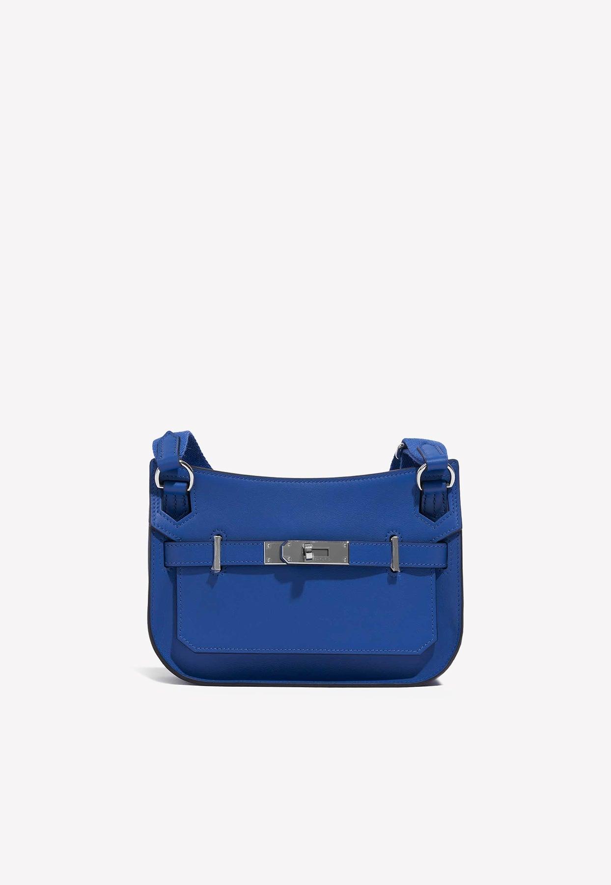 Hermes Blue Atoll/Colvert Swift Leather Berline 21 Bag