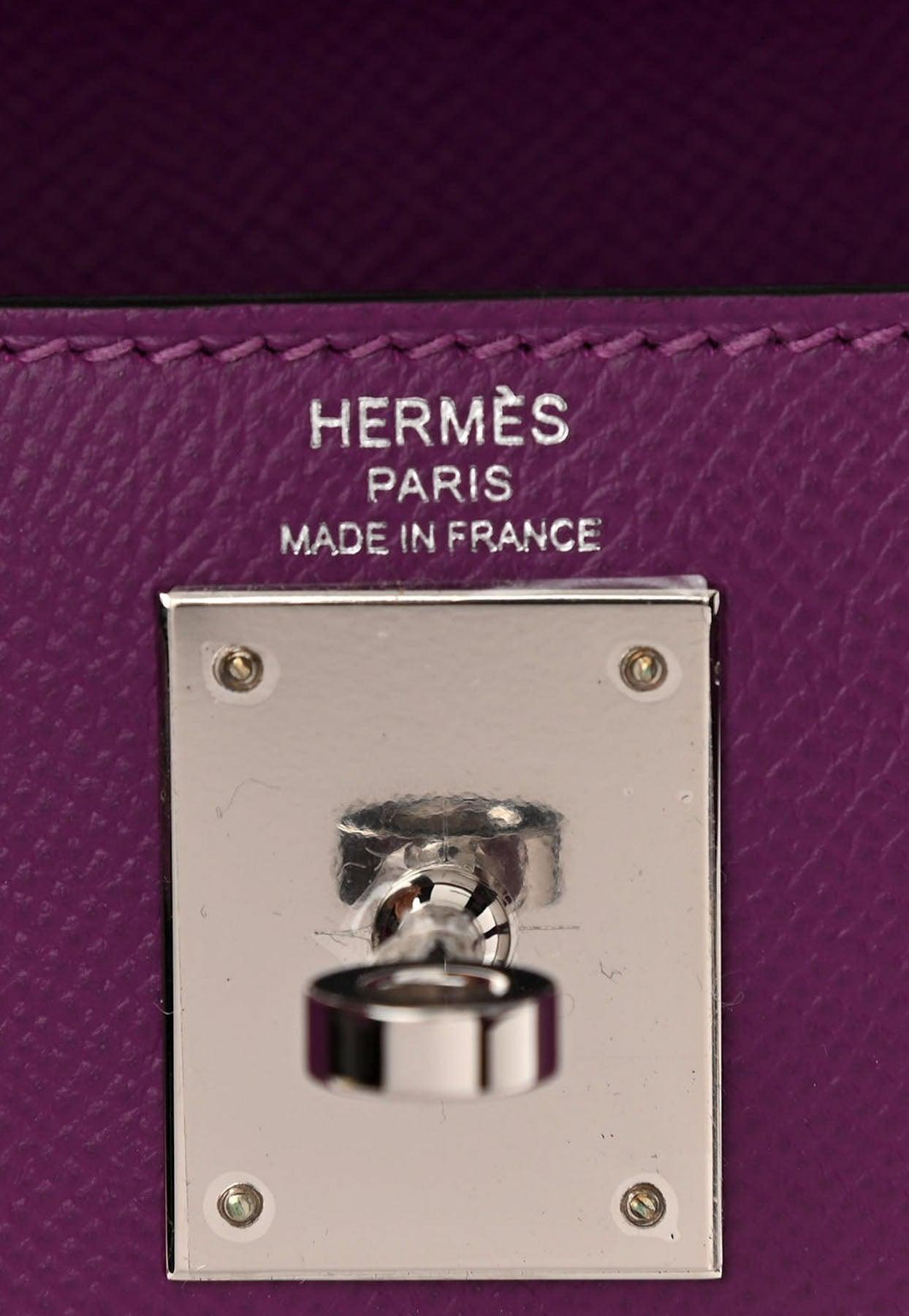 Hermès Kelly Limited Edition 28 Abricot/Brique/Feu Lettre Epsom Palladium  Hardware PHW