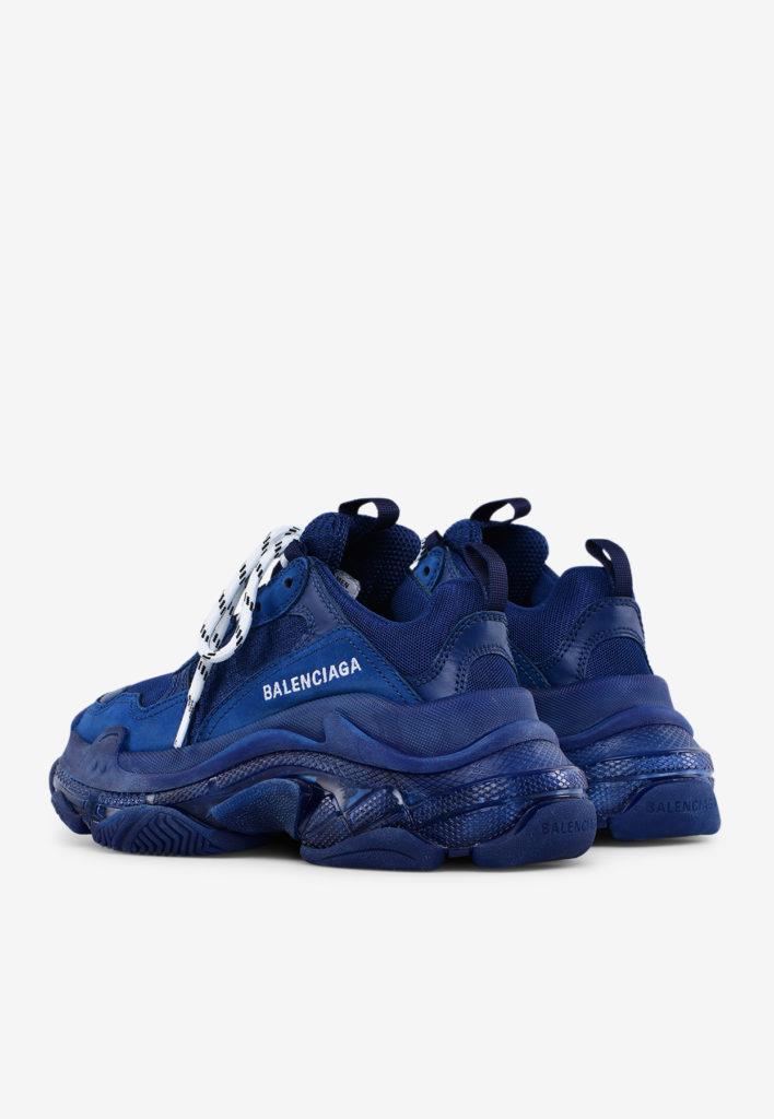 blue balenciaga shoes triple s