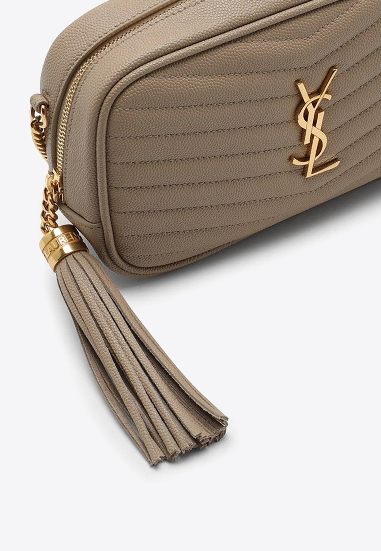 Saint Laurent Lou Mini Ysl Grain De Poudre Camera Crossbody Bag In