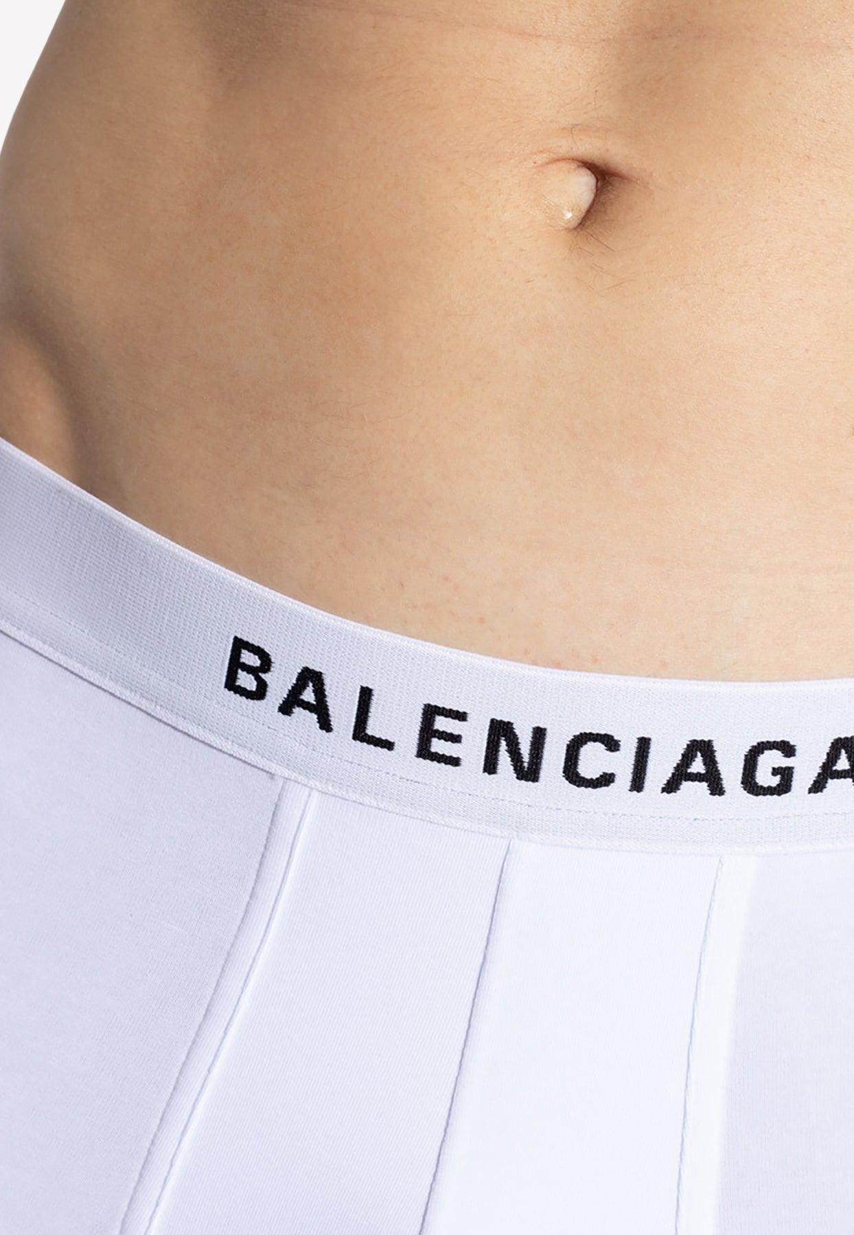 Balenciaga Logo-print Boxers in White for Men | Lyst