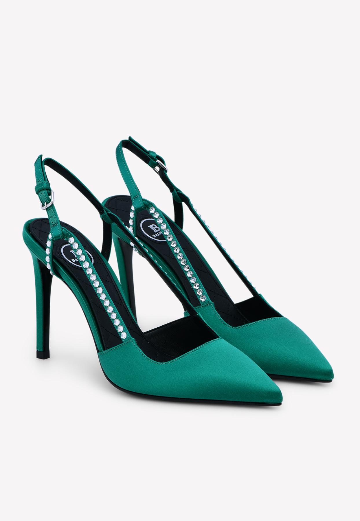 balmain crystal heels