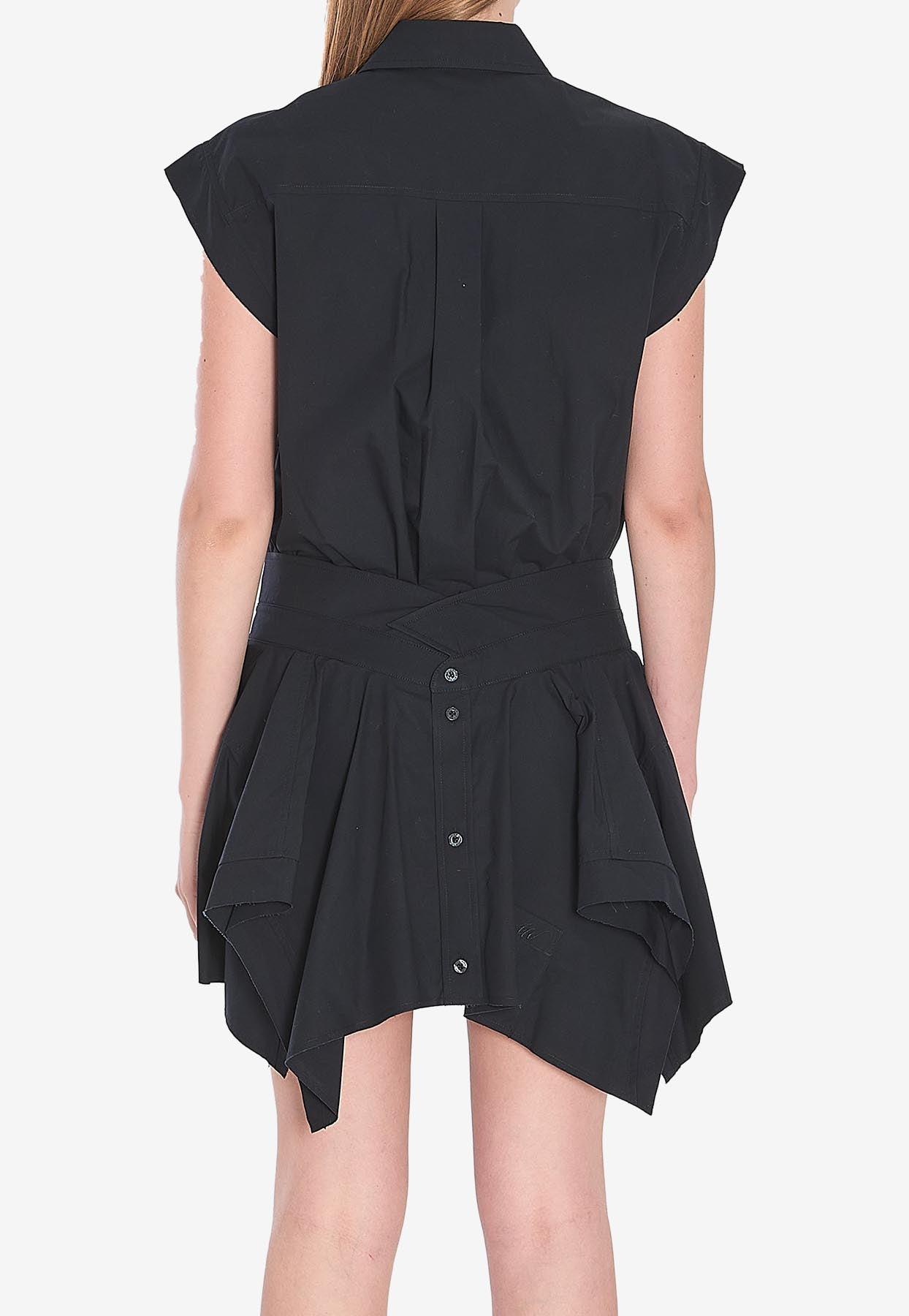 スカート Alexander Wang Asymmetrical shirt dress Alexander Wang Asymmetrical Shirt Dress - White | 1WC4246704100