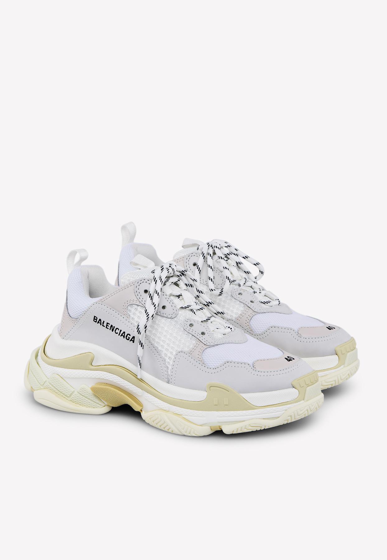 balenciaga triple s sneakers white