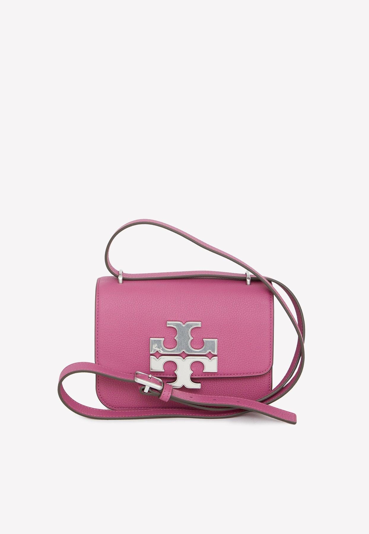 Tory Burch Mini Eleanor Pebbled Shoulder Bag in Pink | Lyst