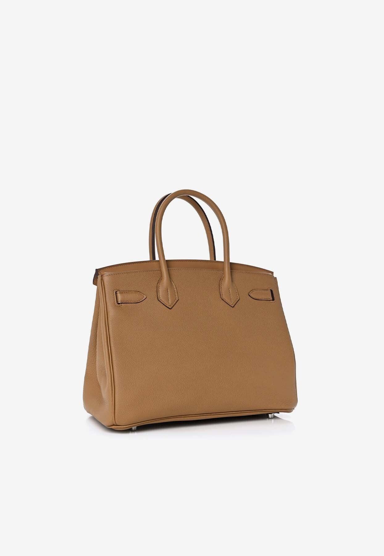 Hermes Birkin 3 EN 1 bag 30 Gold/Natural Togo leather/Swift leather/Toile H  Gold hardware